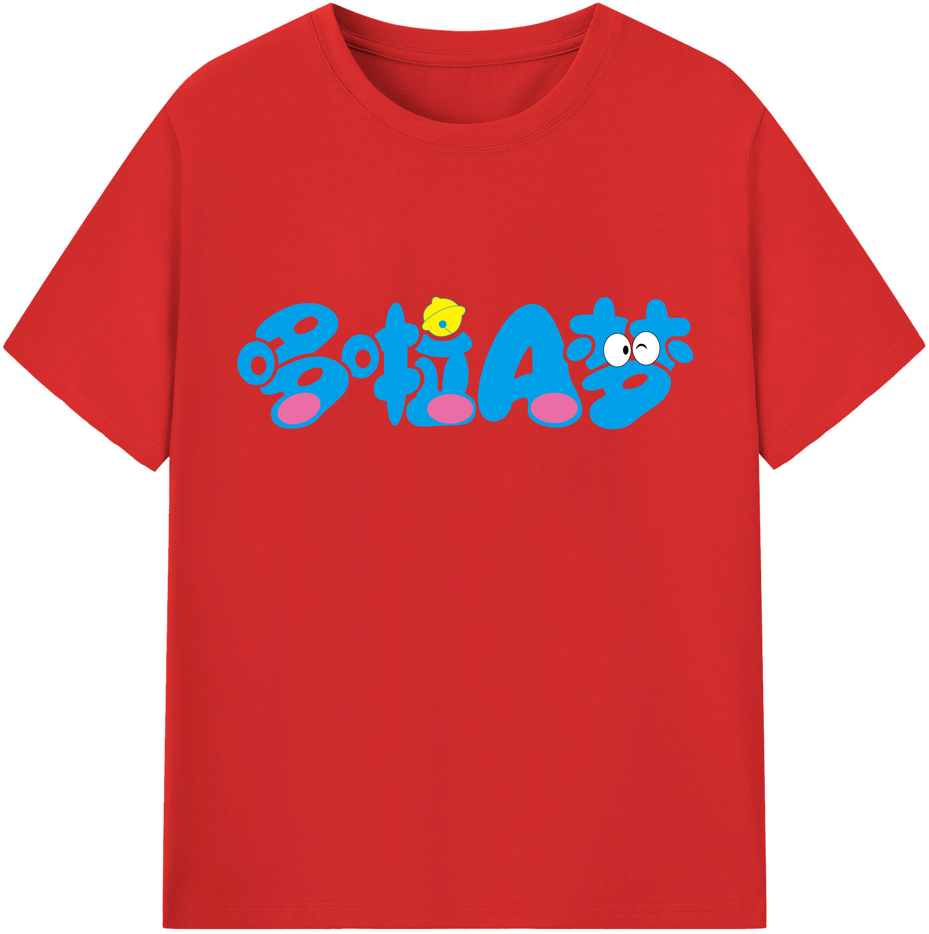 （画像用） ドラえもん Doraemon 綿100％半袖Tシャツ（フロントプリント）