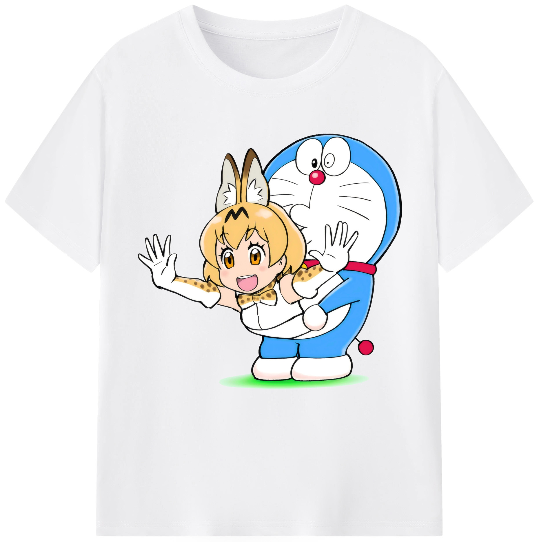 （画像用） ドラえもん Doraemon 綿100％半袖Tシャツ（フロントプリント）