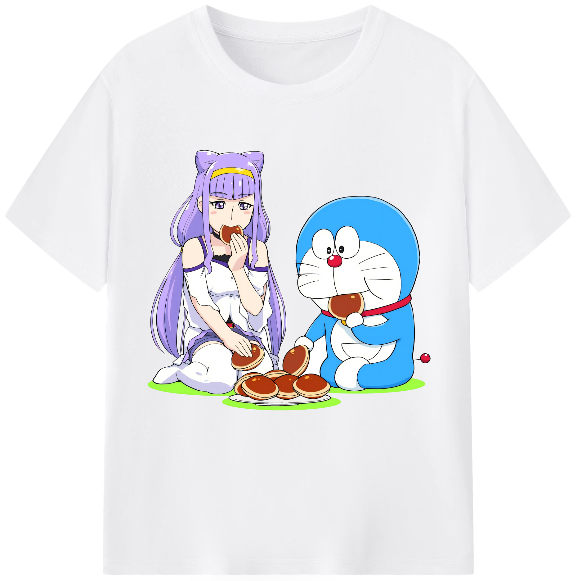 （画像用） ドラえもん Doraemon 綿100％半袖Tシャツ（フロントプリント）