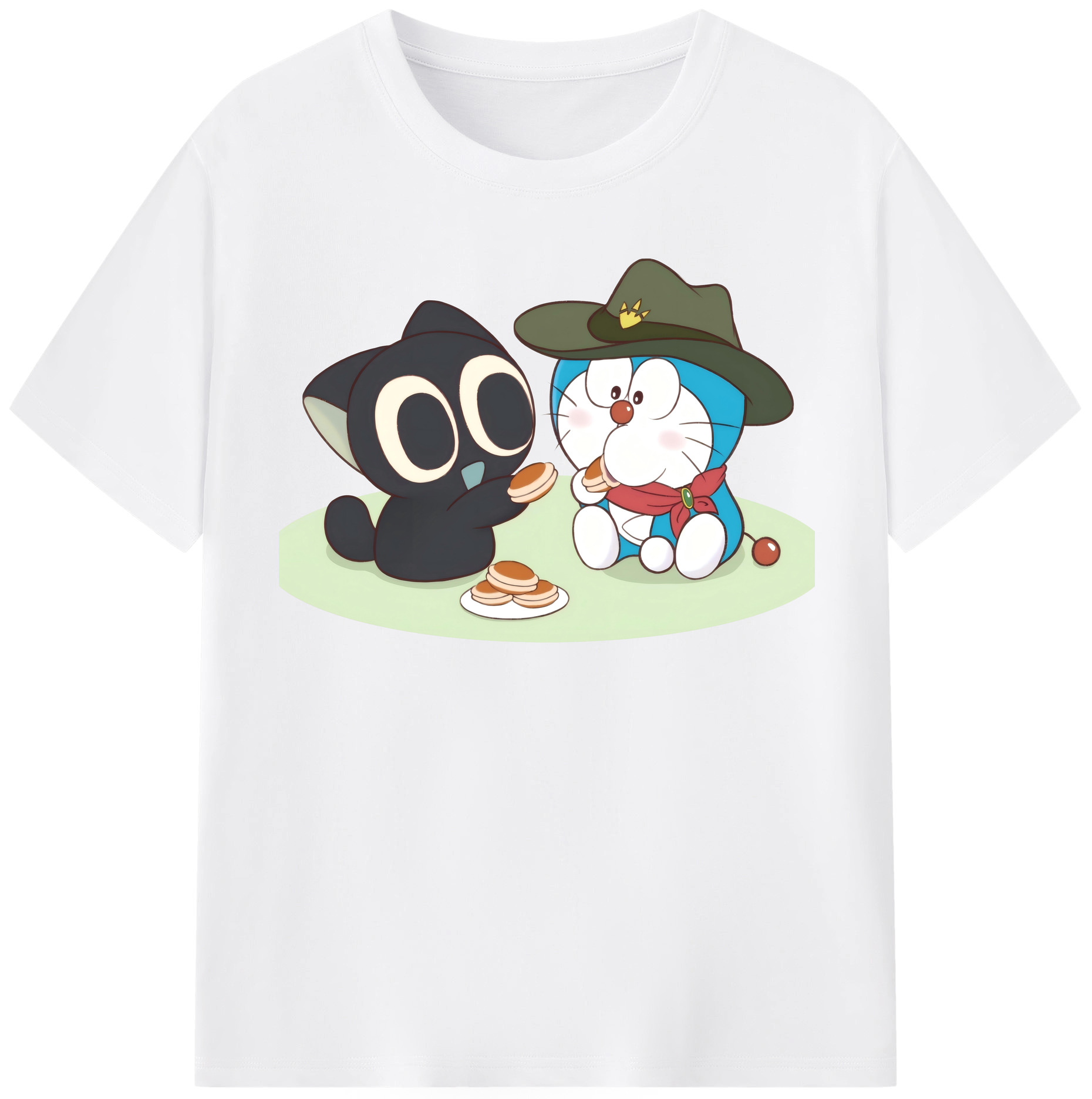 （画像用） ドラえもん Doraemon 綿100％半袖Tシャツ（フロントプリント）