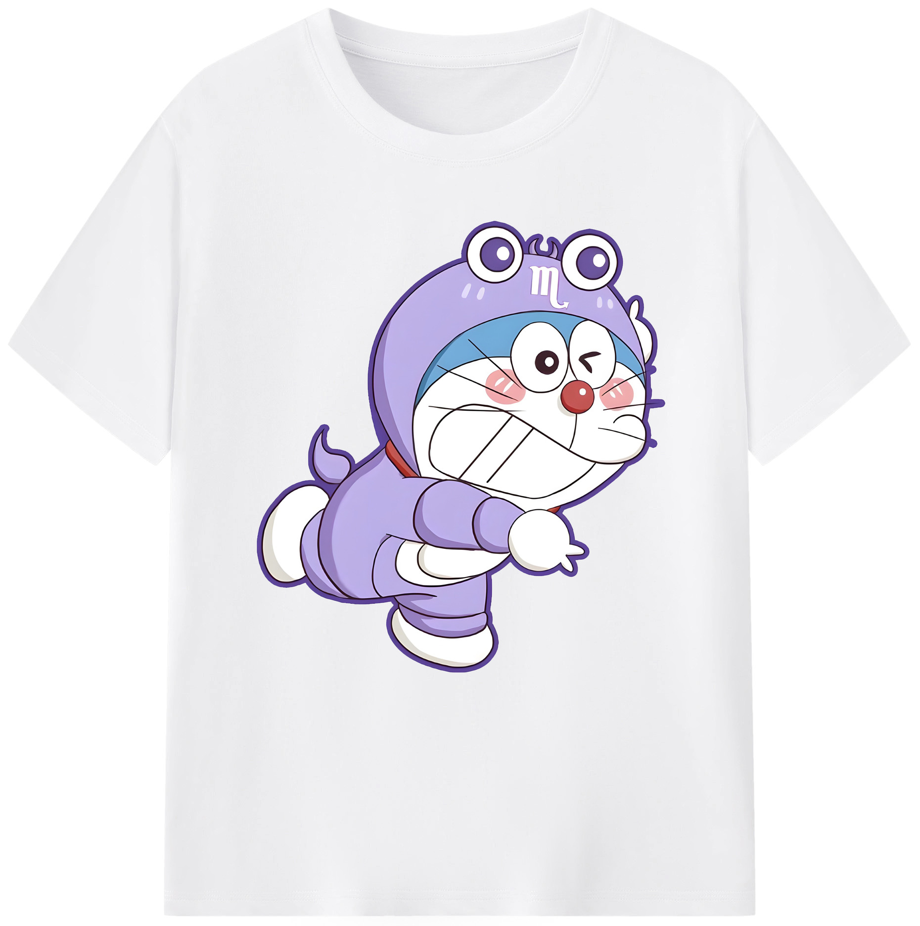 （画像用） ドラえもん Doraemon 綿100％半袖Tシャツ（フロントプリント）