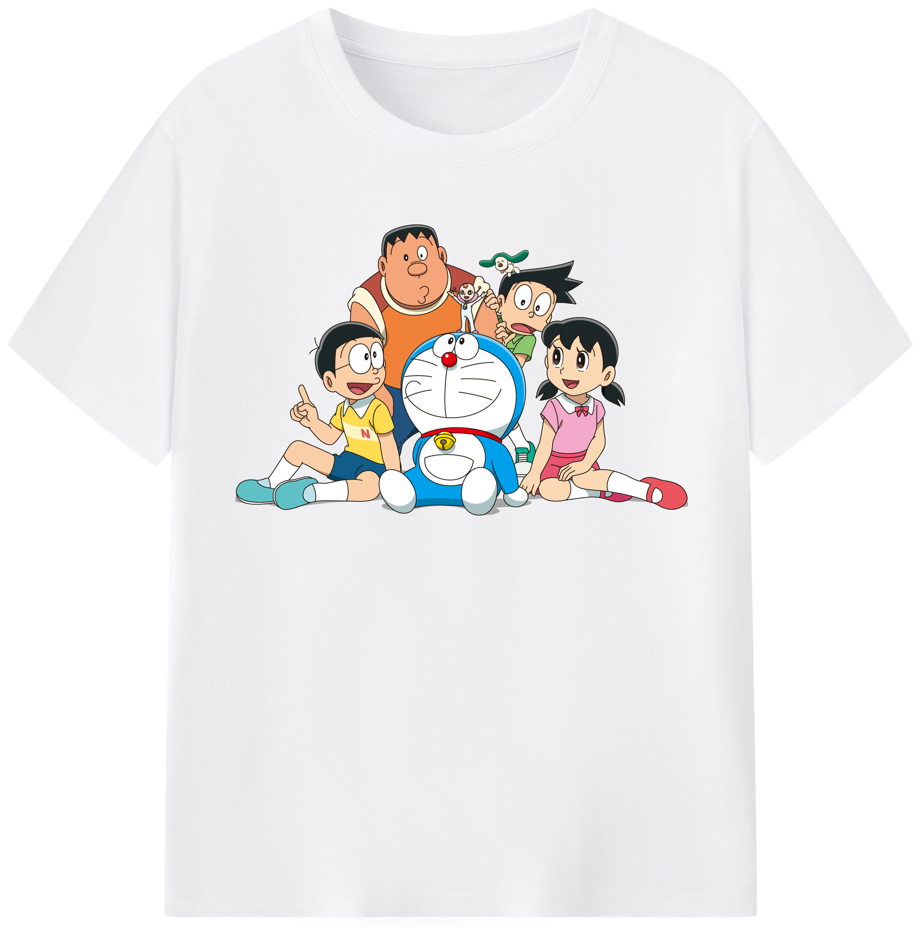 （画像用） ドラえもん Doraemon 綿100％半袖Tシャツ（フロントプリント）