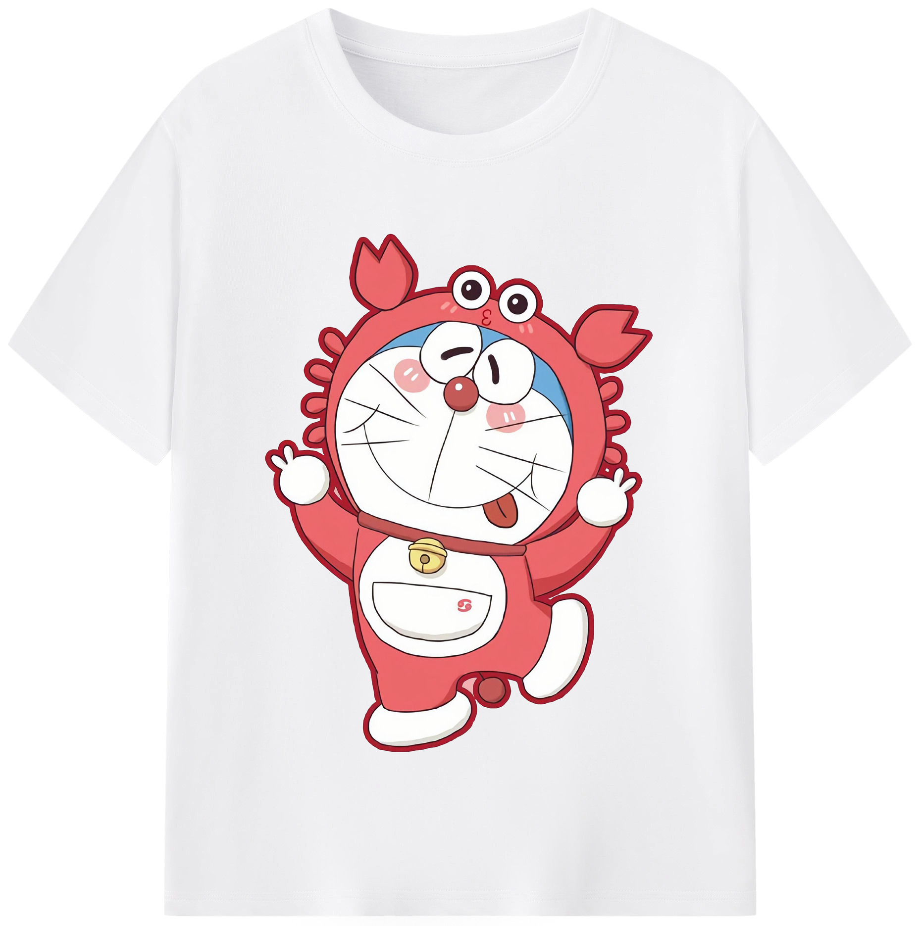 （画像用） ドラえもん Doraemon 綿100％半袖Tシャツ（フロントプリント）
