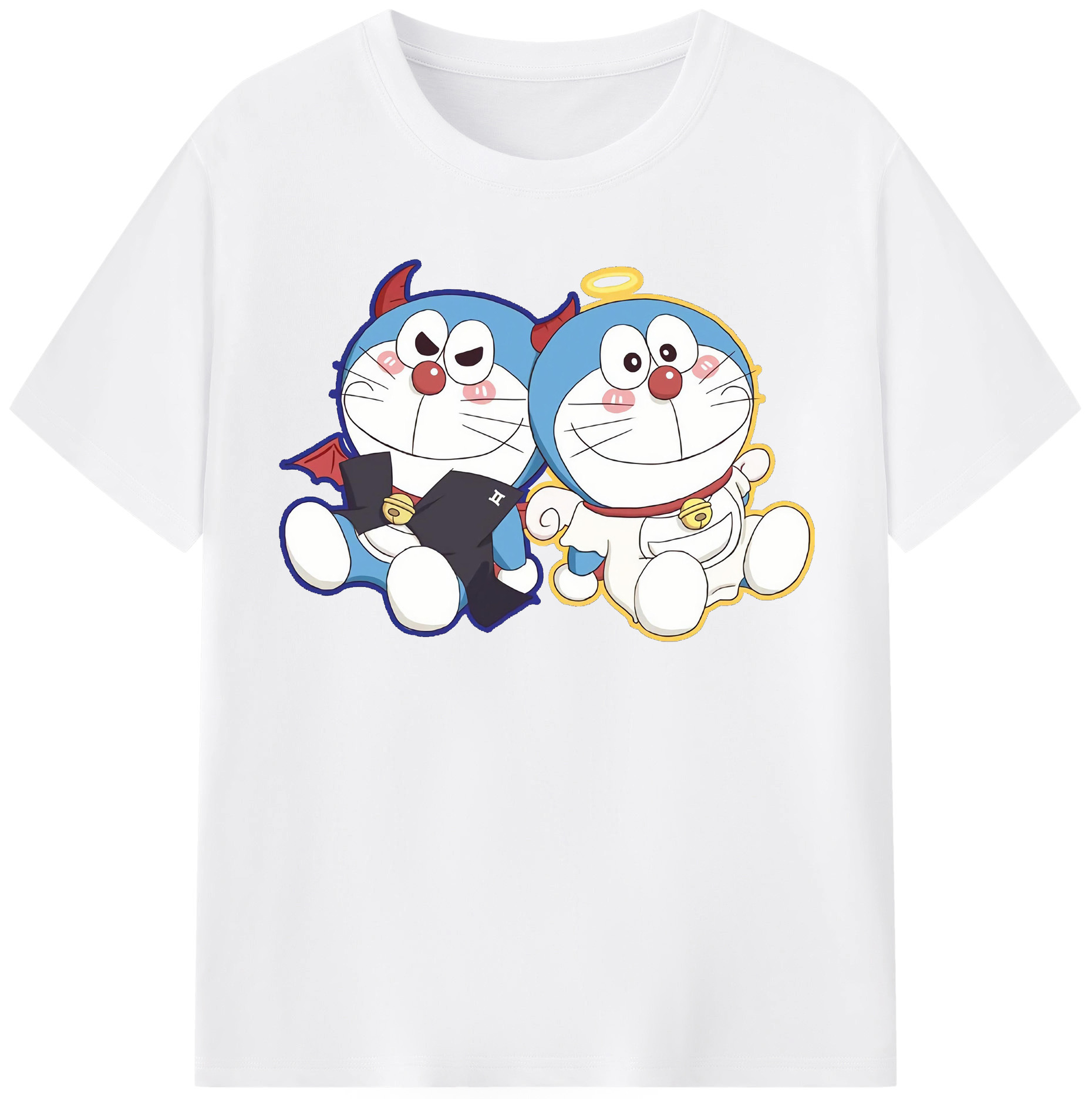 （画像用） ドラえもん Doraemon 綿100％半袖Tシャツ（フロントプリント）