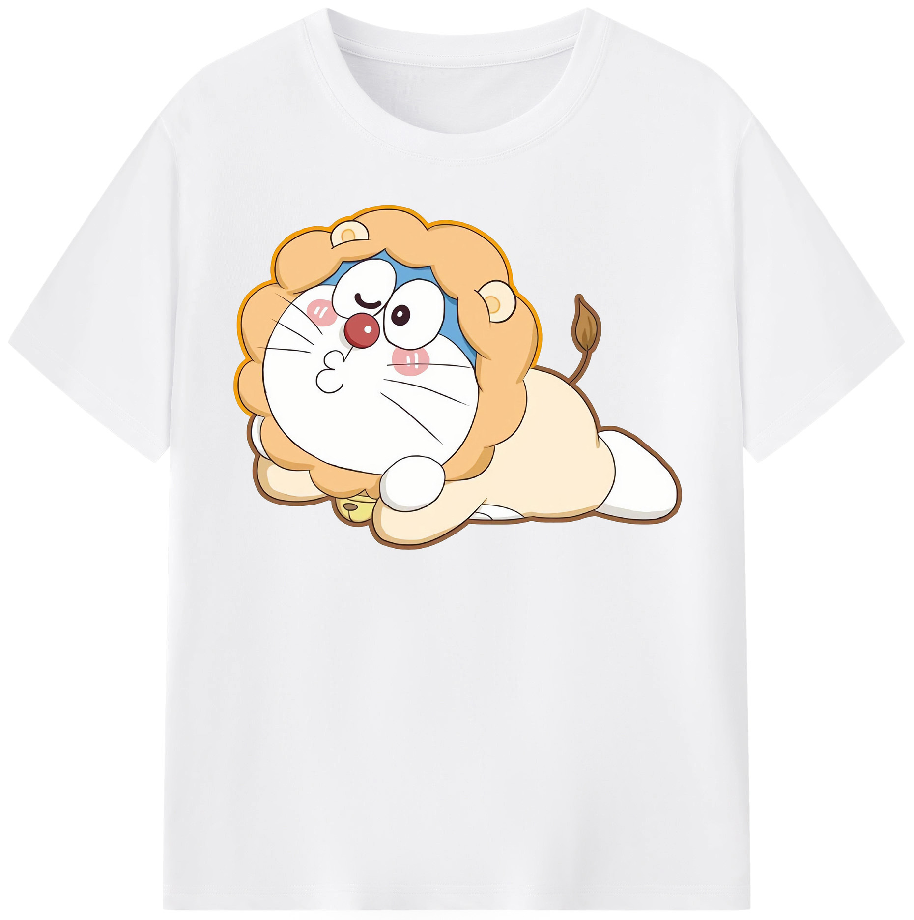（画像用） ドラえもん Doraemon 綿100％半袖Tシャツ（フロントプリント）