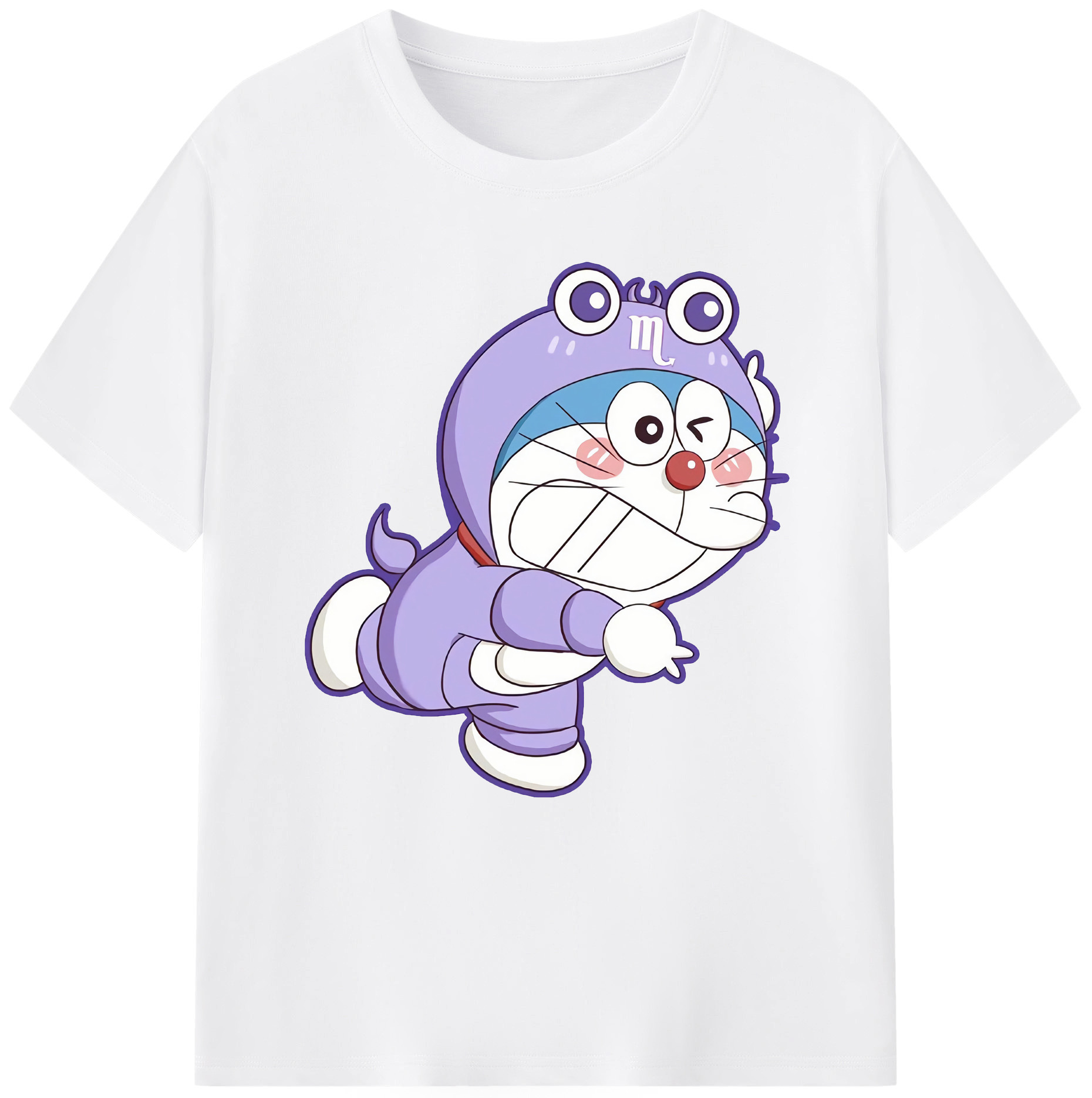 （画像用） ドラえもん Doraemon 綿100％半袖Tシャツ（フロントプリント）