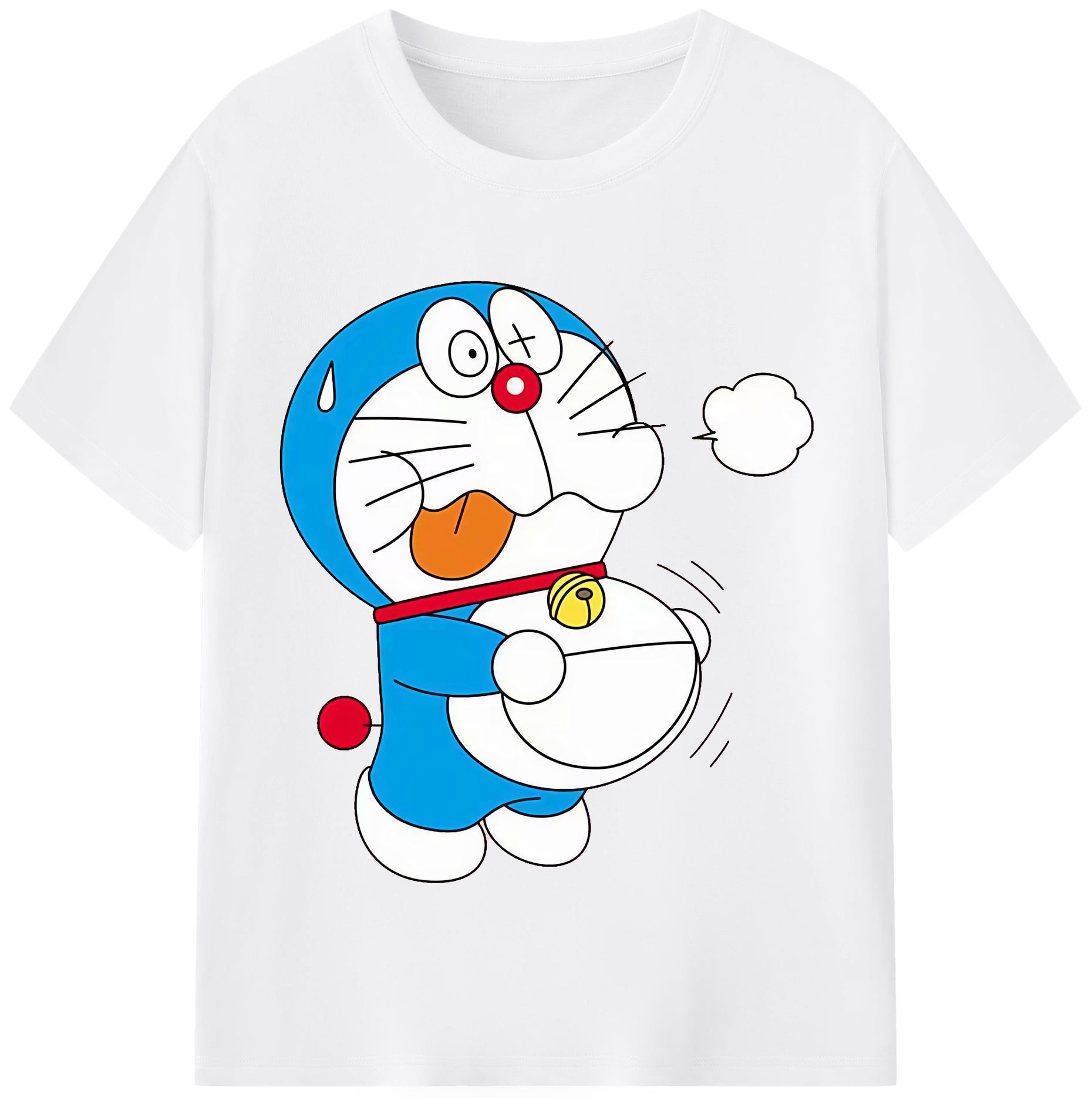 （画像用） ドラえもん Doraemon 綿100％半袖Tシャツ（フロントプリント）