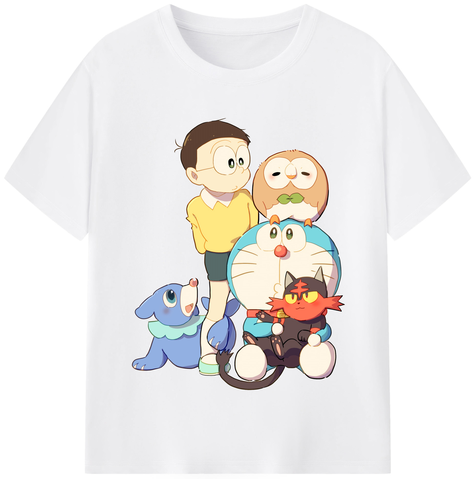 （画像用） ドラえもん Doraemon 綿100％半袖Tシャツ（フロントプリント）