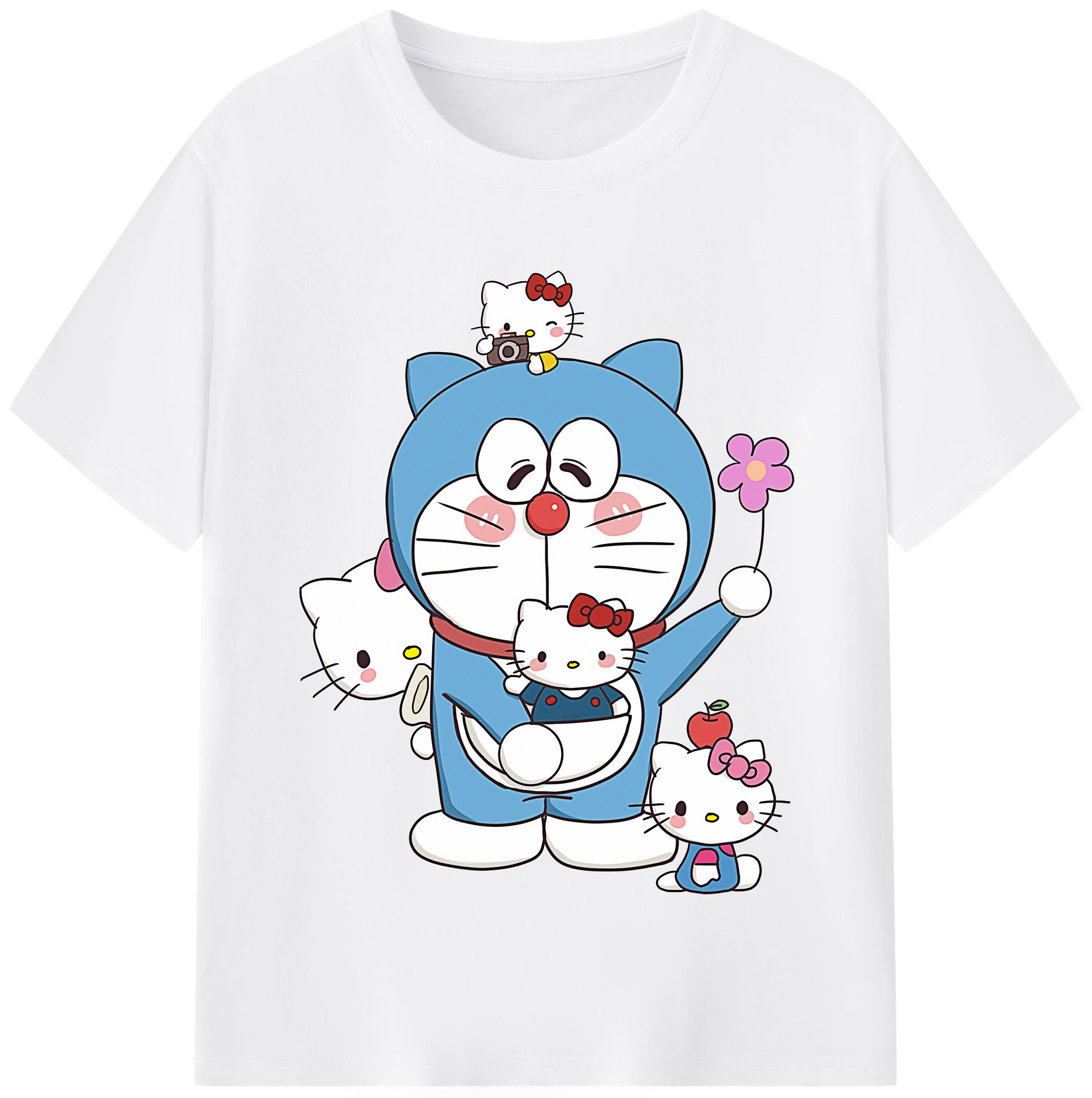 （画像用） ドラえもん Doraemon 綿100％半袖Tシャツ（フロントプリント）