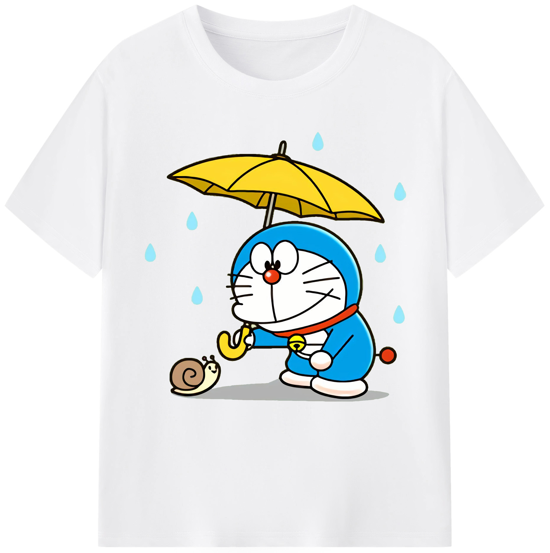 （画像用） ドラえもん Doraemon 綿100％半袖Tシャツ（フロントプリント）