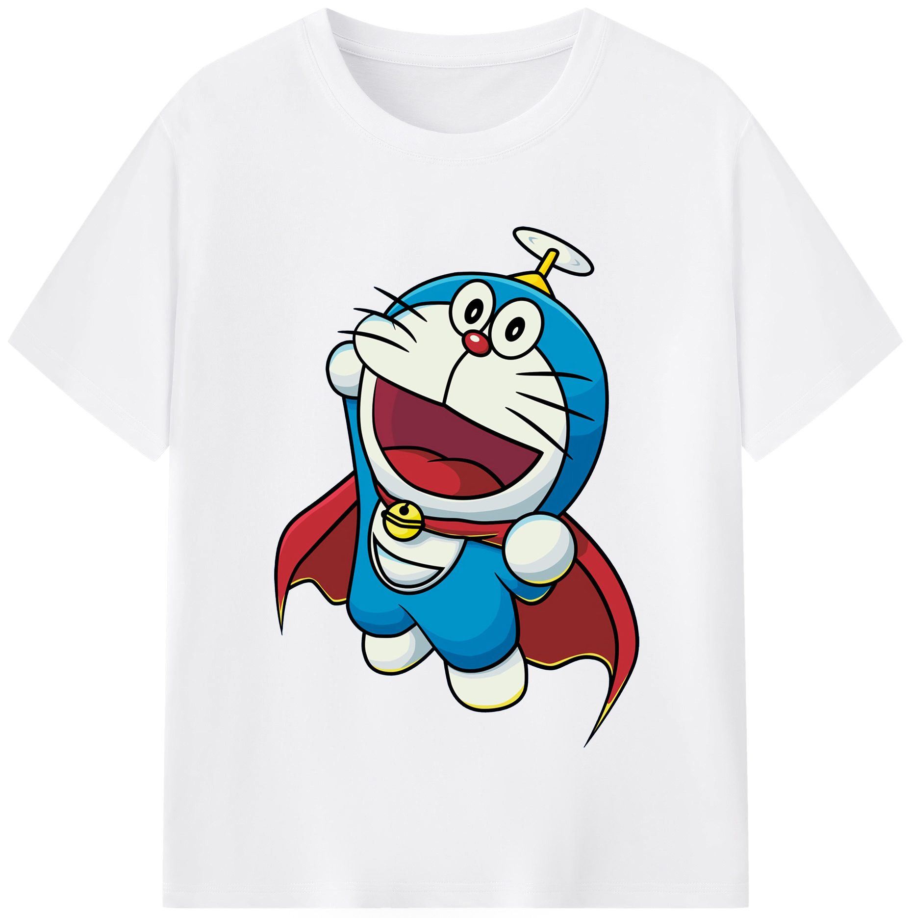 （画像用） ドラえもん Doraemon 綿100％半袖Tシャツ（フロントプリント）