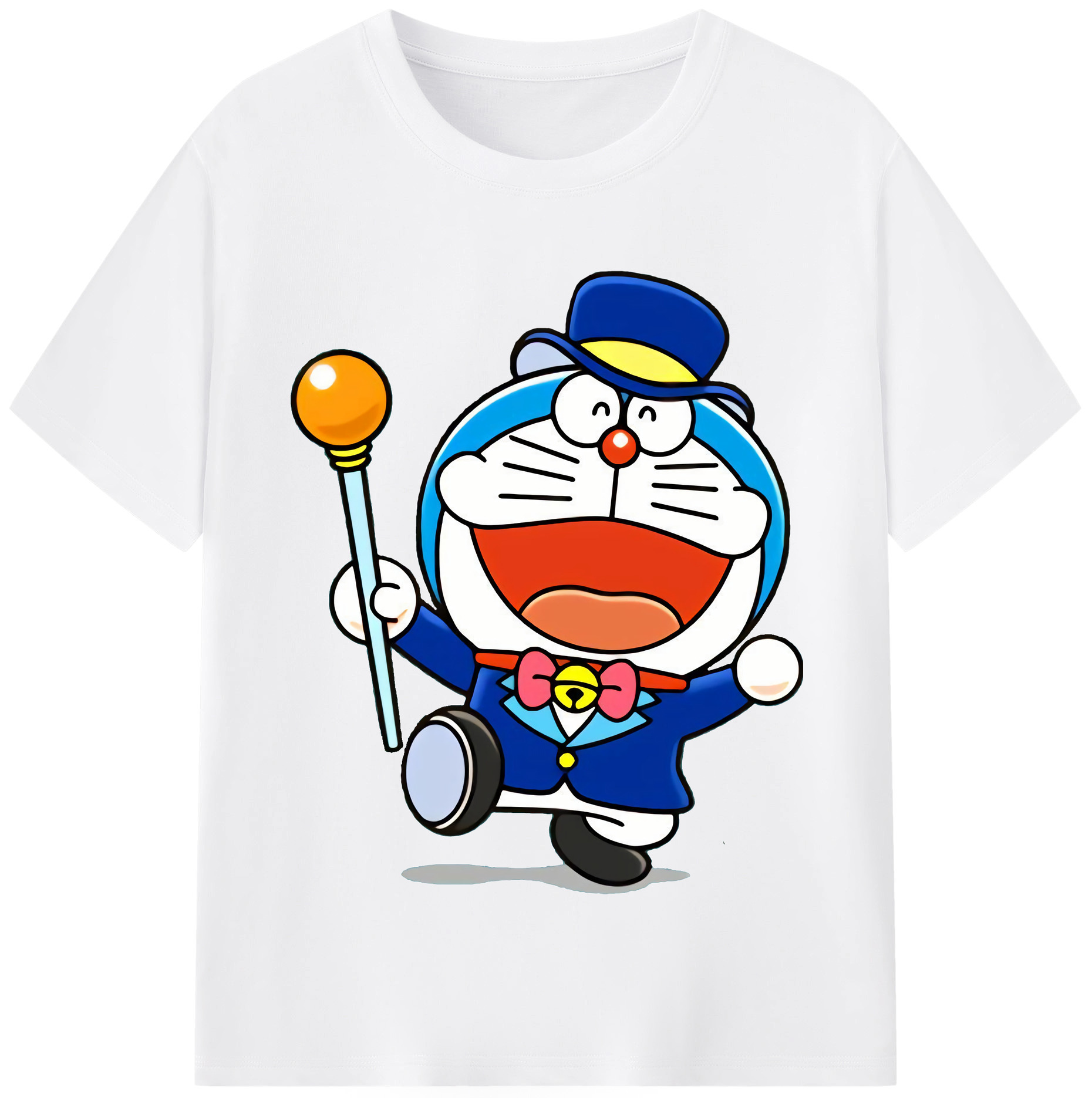 （画像用） ドラえもん Doraemon 綿100％半袖Tシャツ（フロントプリント）