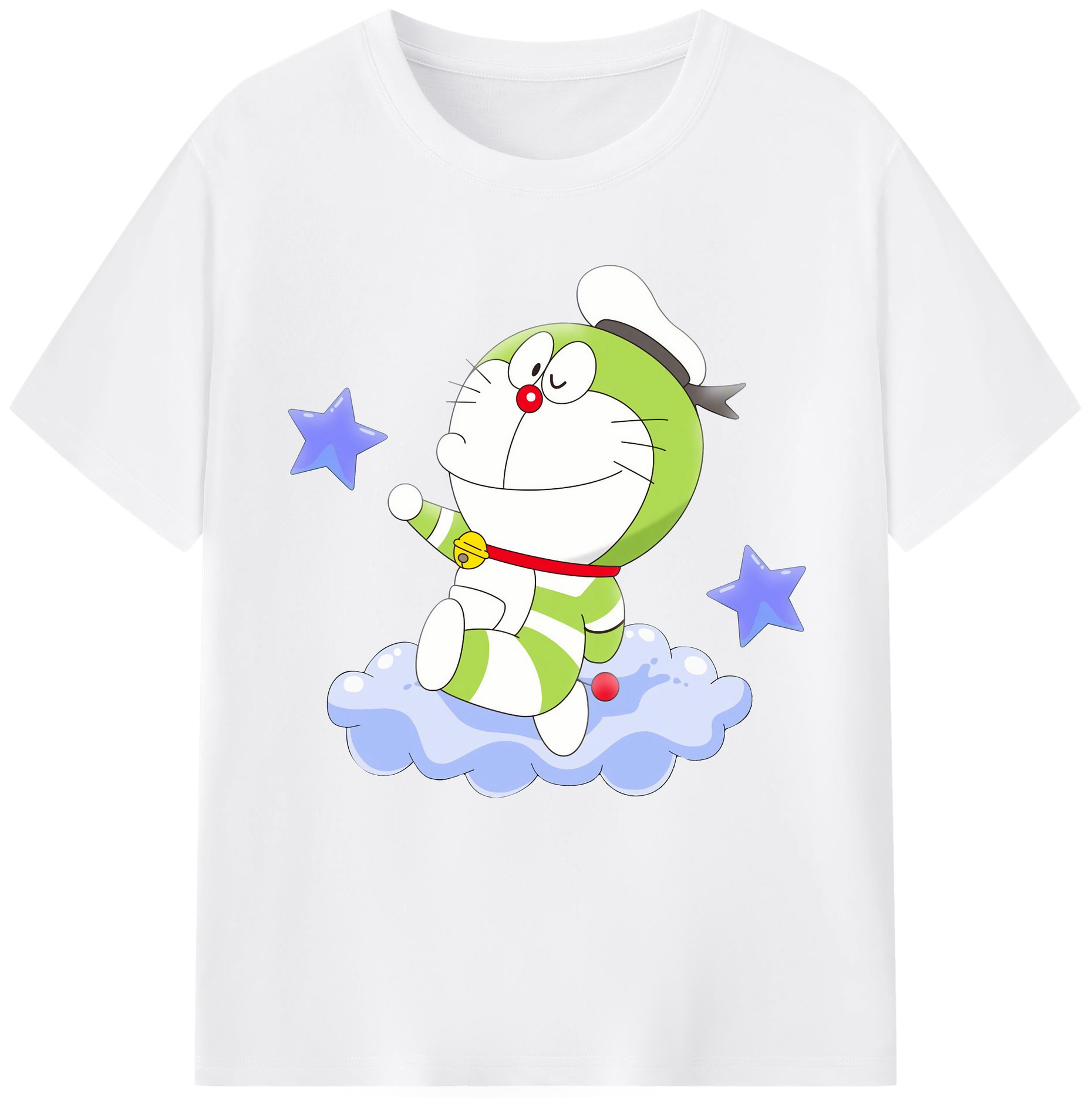 （画像用） ドラえもん Doraemon 綿100％半袖Tシャツ（フロントプリント）