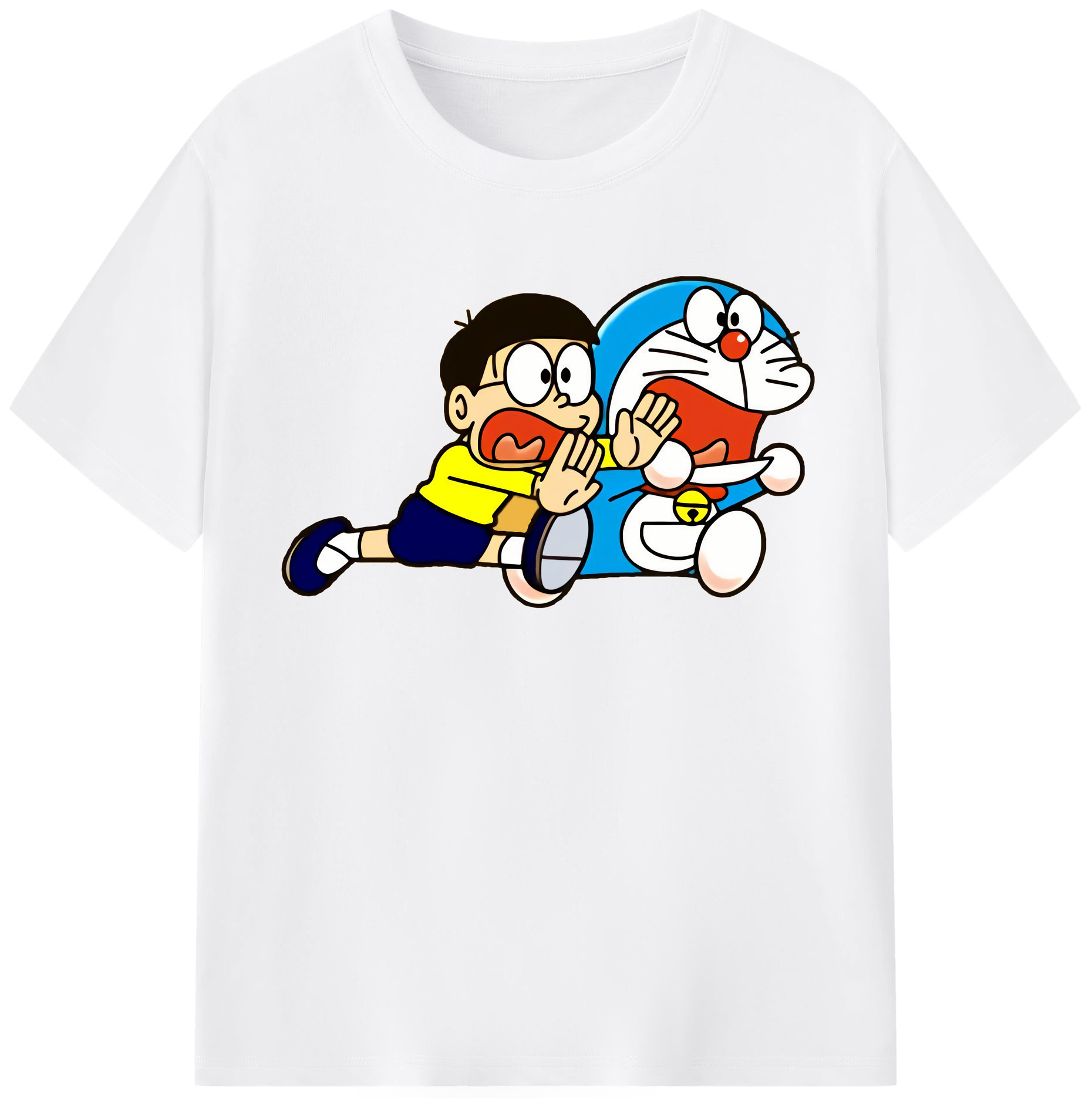 （画像用） ドラえもん Doraemon 綿100％半袖Tシャツ（フロントプリント）