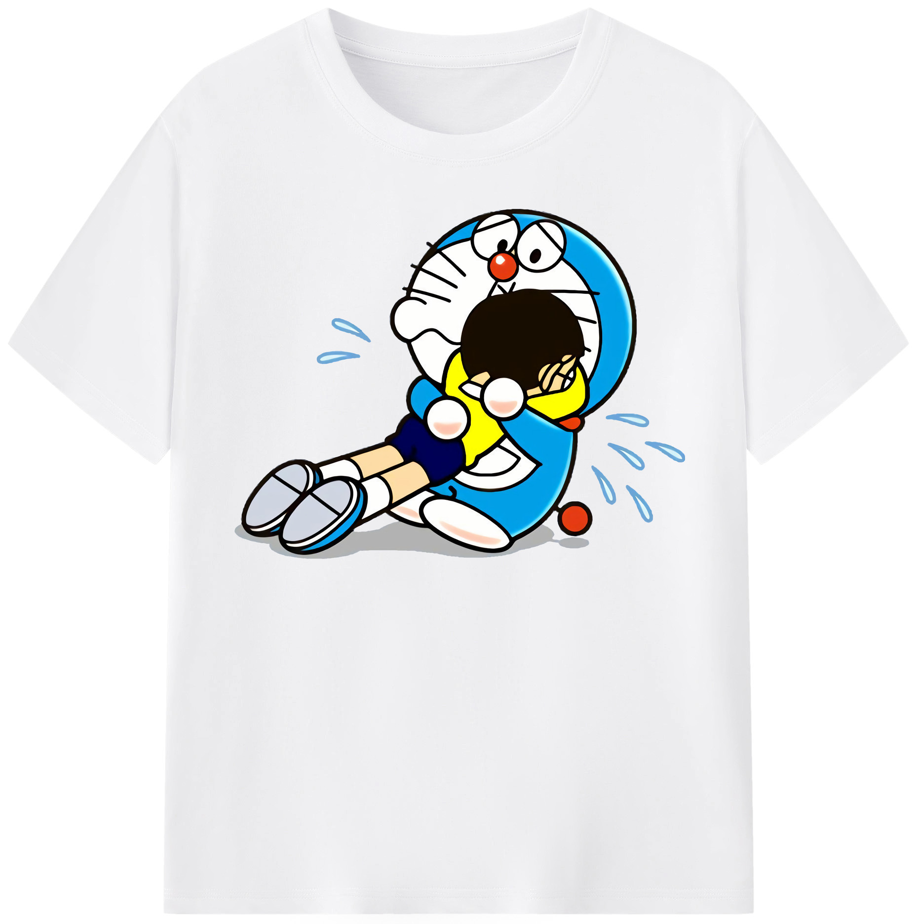 （画像用） ドラえもん Doraemon 綿100％半袖Tシャツ（フロントプリント）