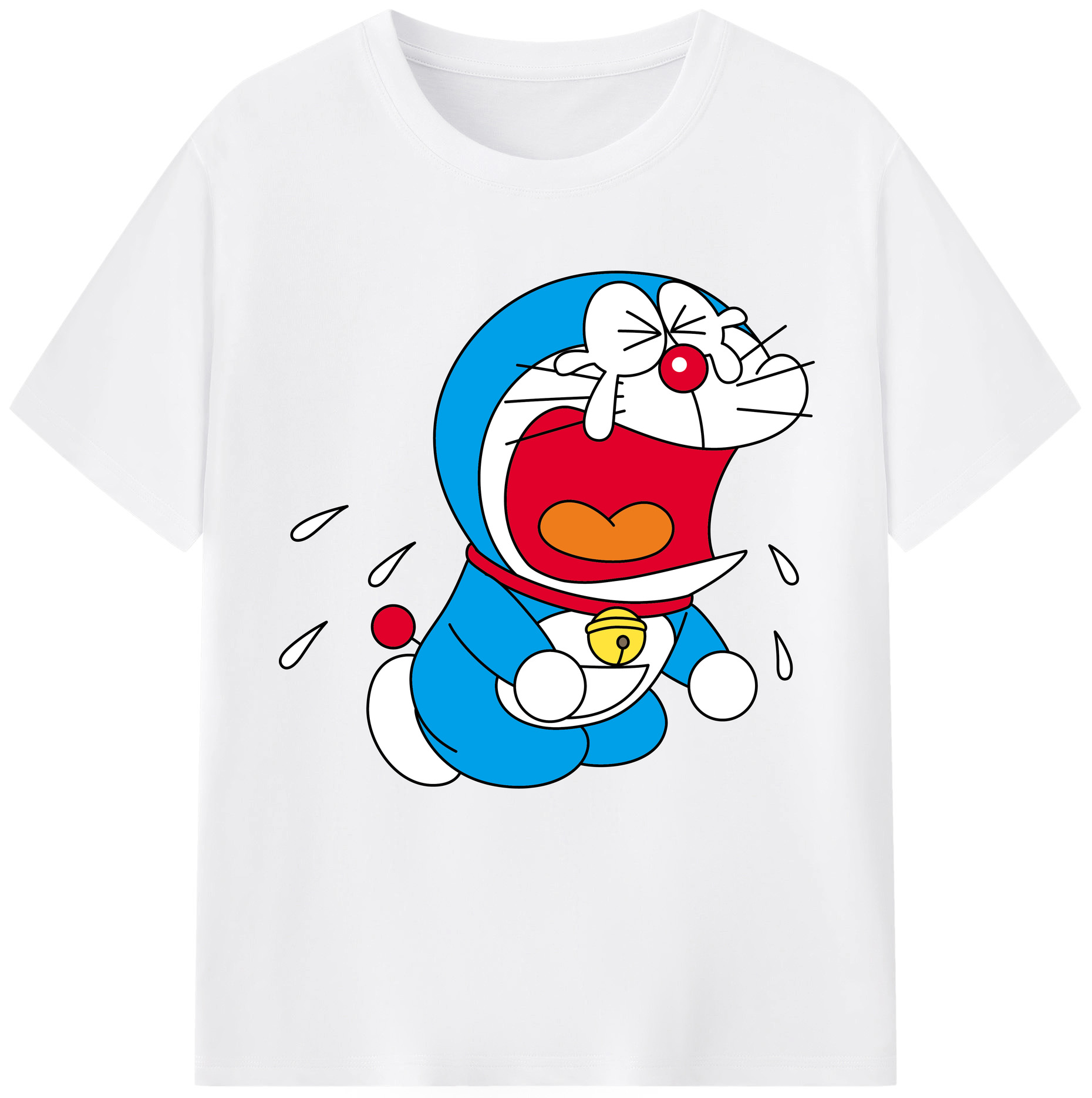 （画像用） ドラえもん Doraemon 綿100％半袖Tシャツ（フロントプリント）