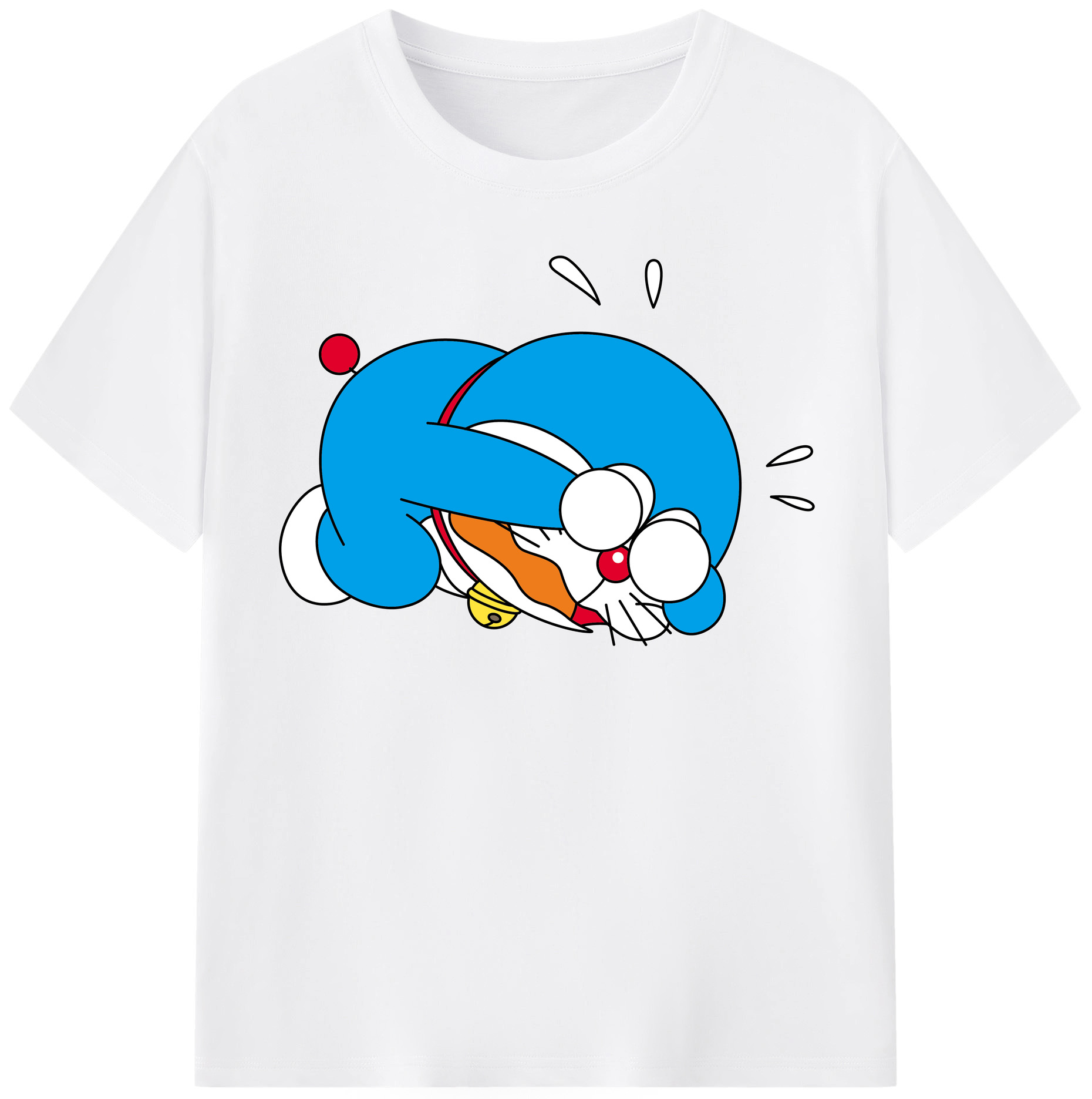 （画像用） ドラえもん Doraemon 綿100％半袖Tシャツ（フロントプリント）