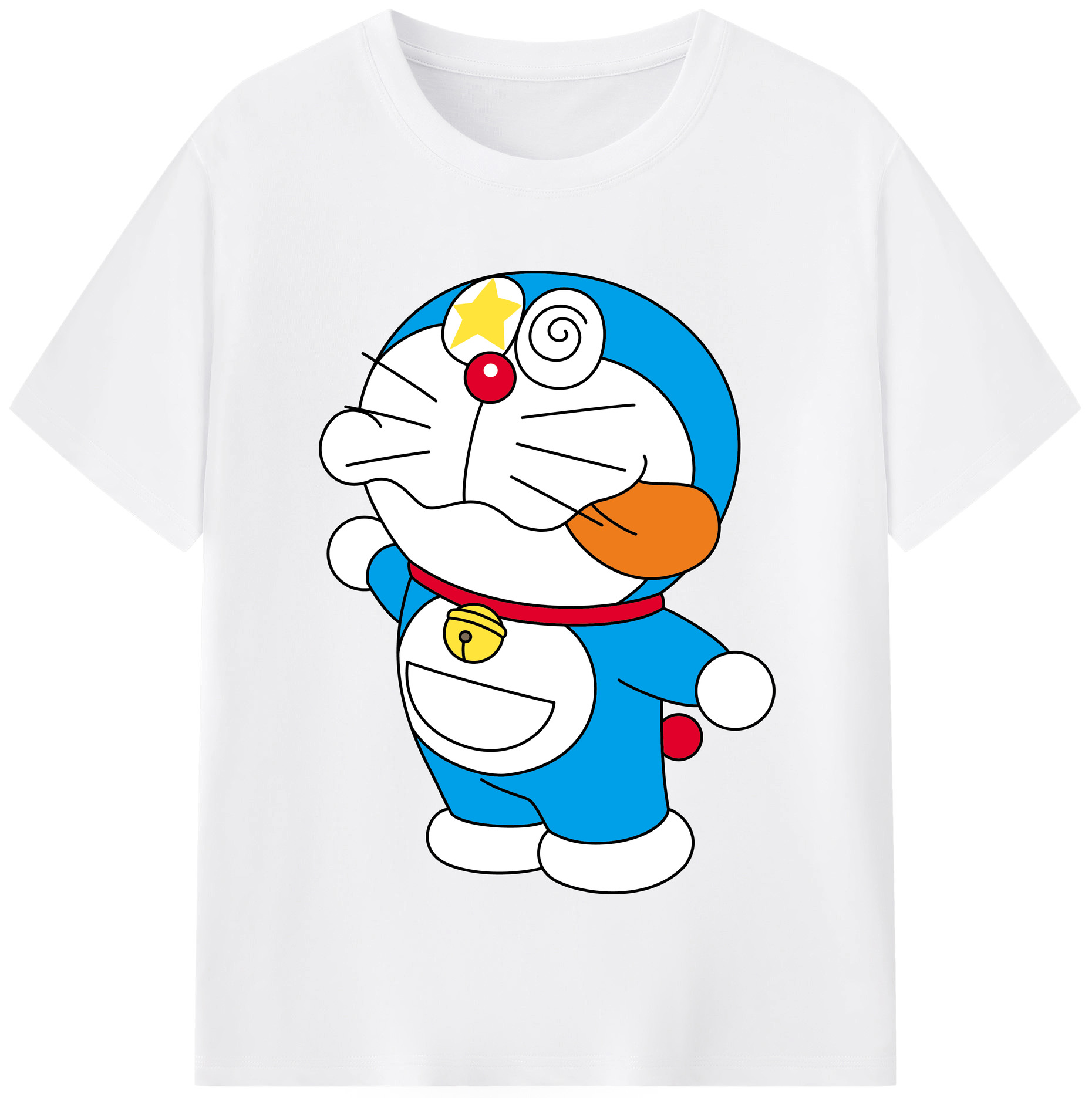 （画像用） ドラえもん Doraemon 綿100％半袖Tシャツ（フロントプリント）