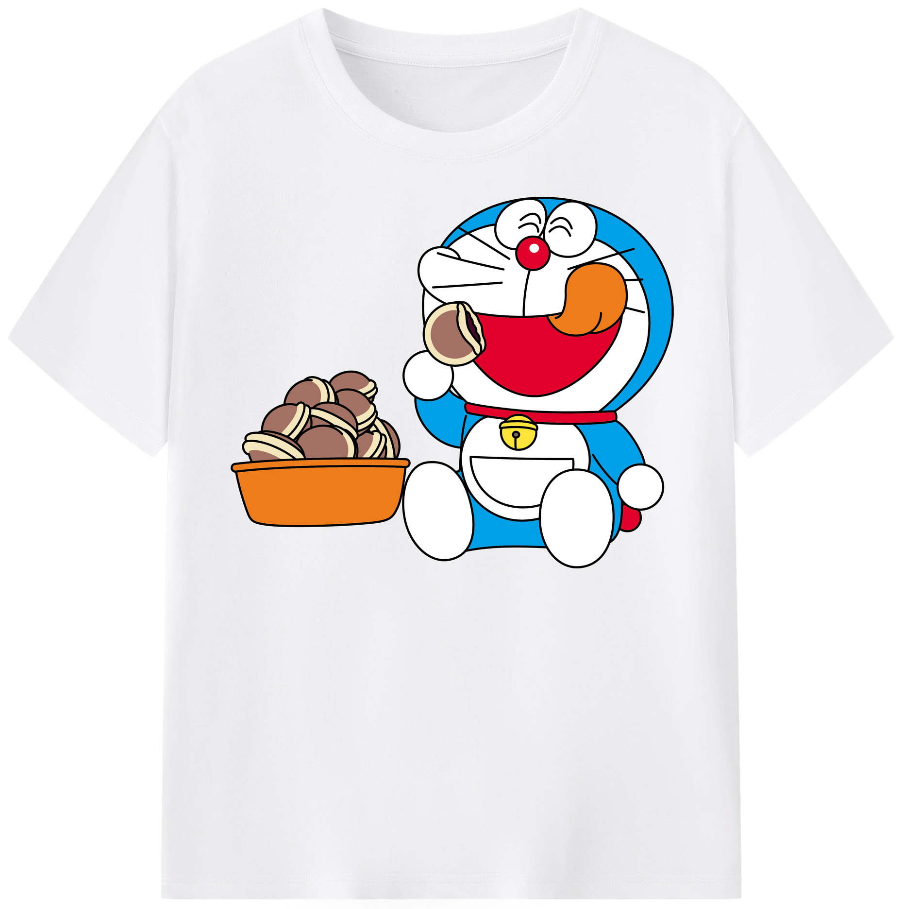 （画像用） ドラえもん Doraemon 綿100％半袖Tシャツ（フロントプリント）