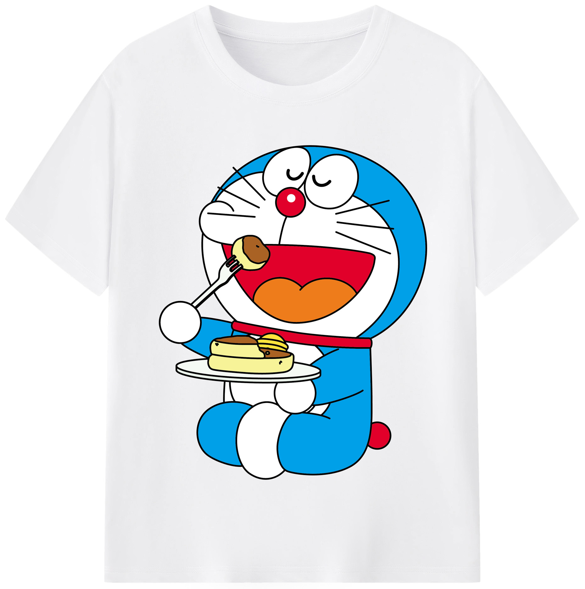 （画像用） ドラえもん Doraemon 綿100％半袖Tシャツ（フロントプリント）