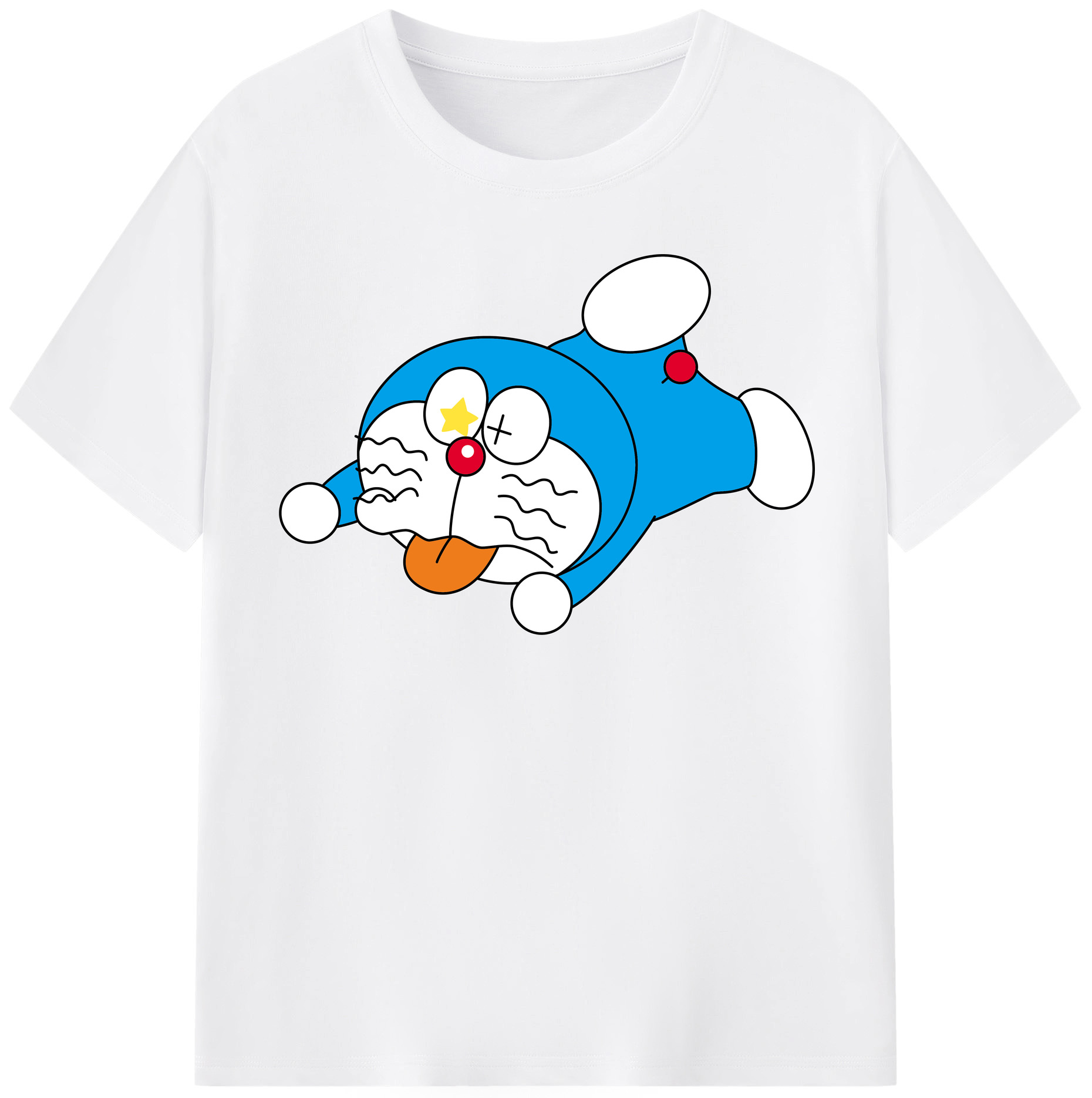 （画像用） ドラえもん Doraemon 綿100％半袖Tシャツ（フロントプリント）