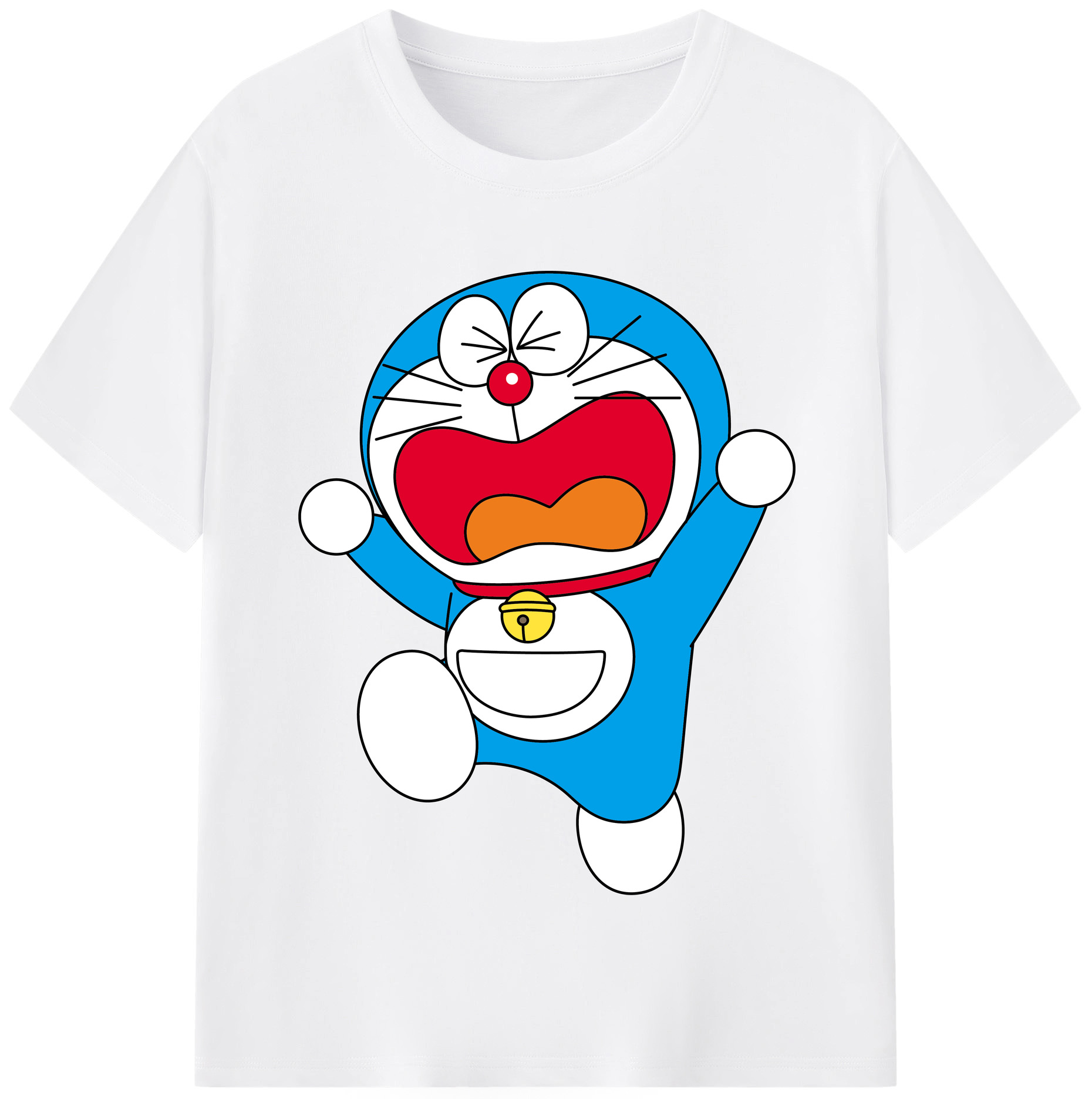 （画像用） ドラえもん Doraemon 綿100％半袖Tシャツ（フロントプリント）