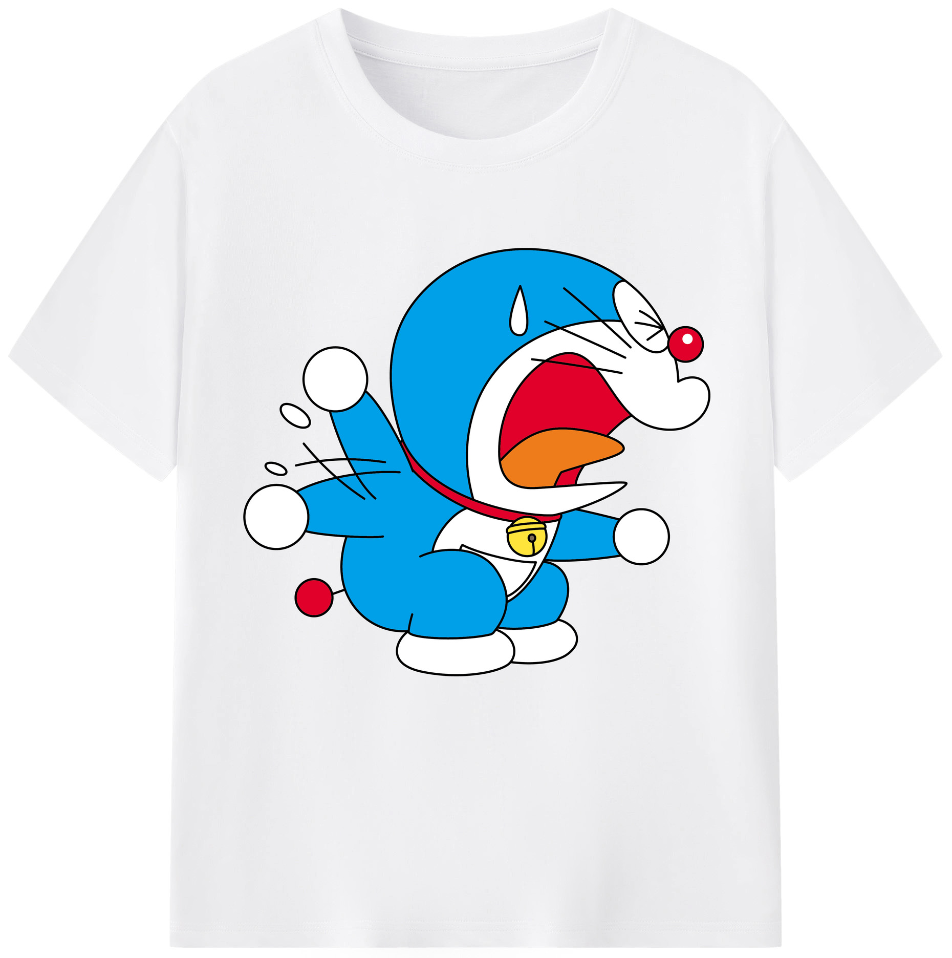 （画像用） ドラえもん Doraemon 綿100％半袖Tシャツ（フロントプリント）