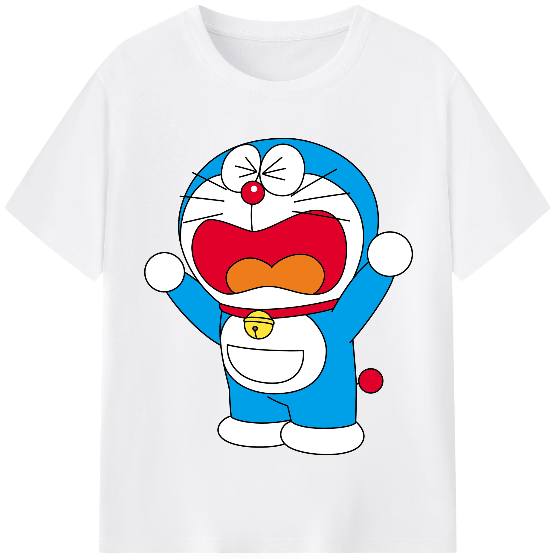 （画像用） ドラえもん Doraemon 綿100％半袖Tシャツ（フロントプリント）