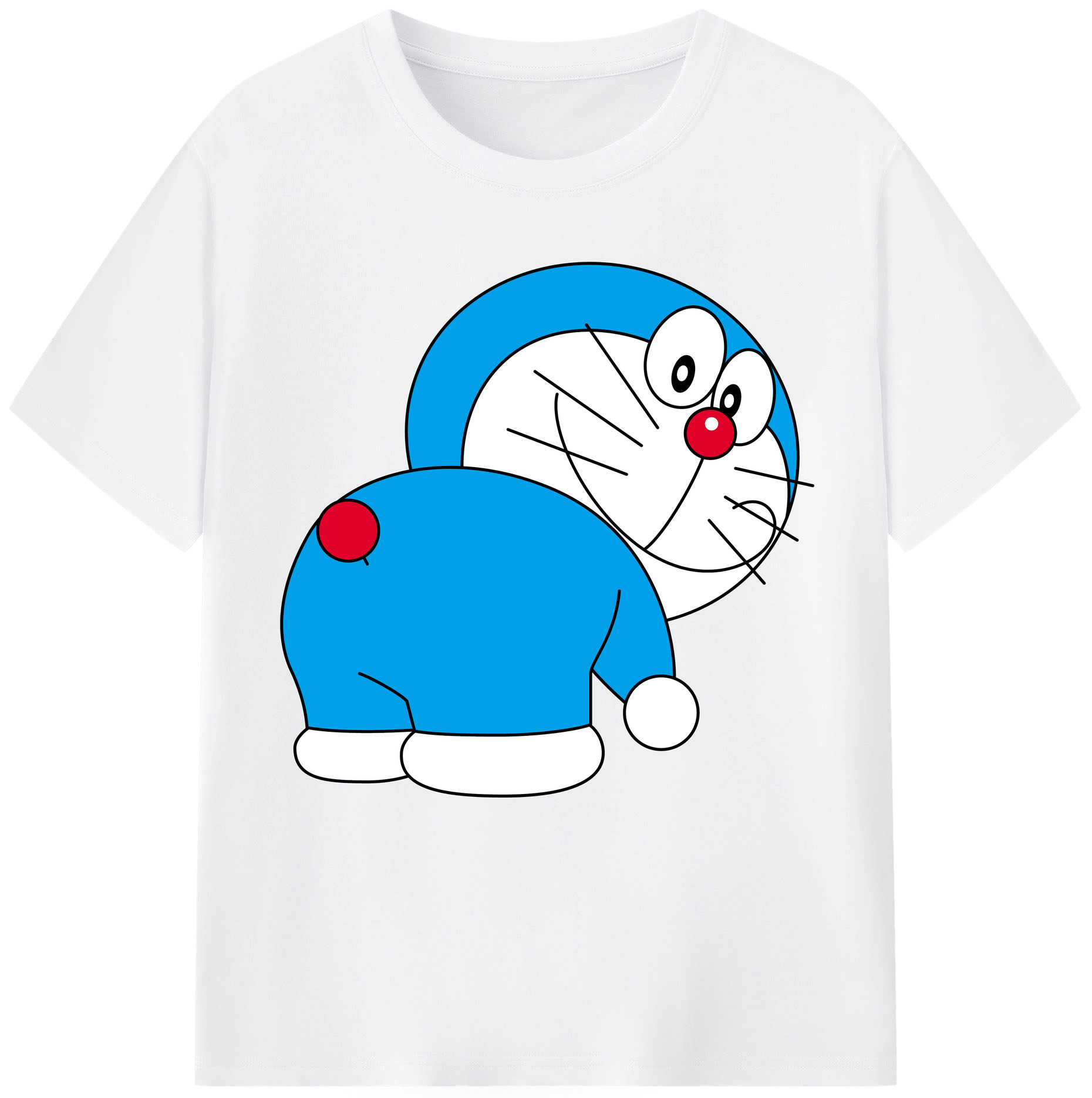 （画像用） ドラえもん Doraemon 綿100％半袖Tシャツ（フロントプリント）