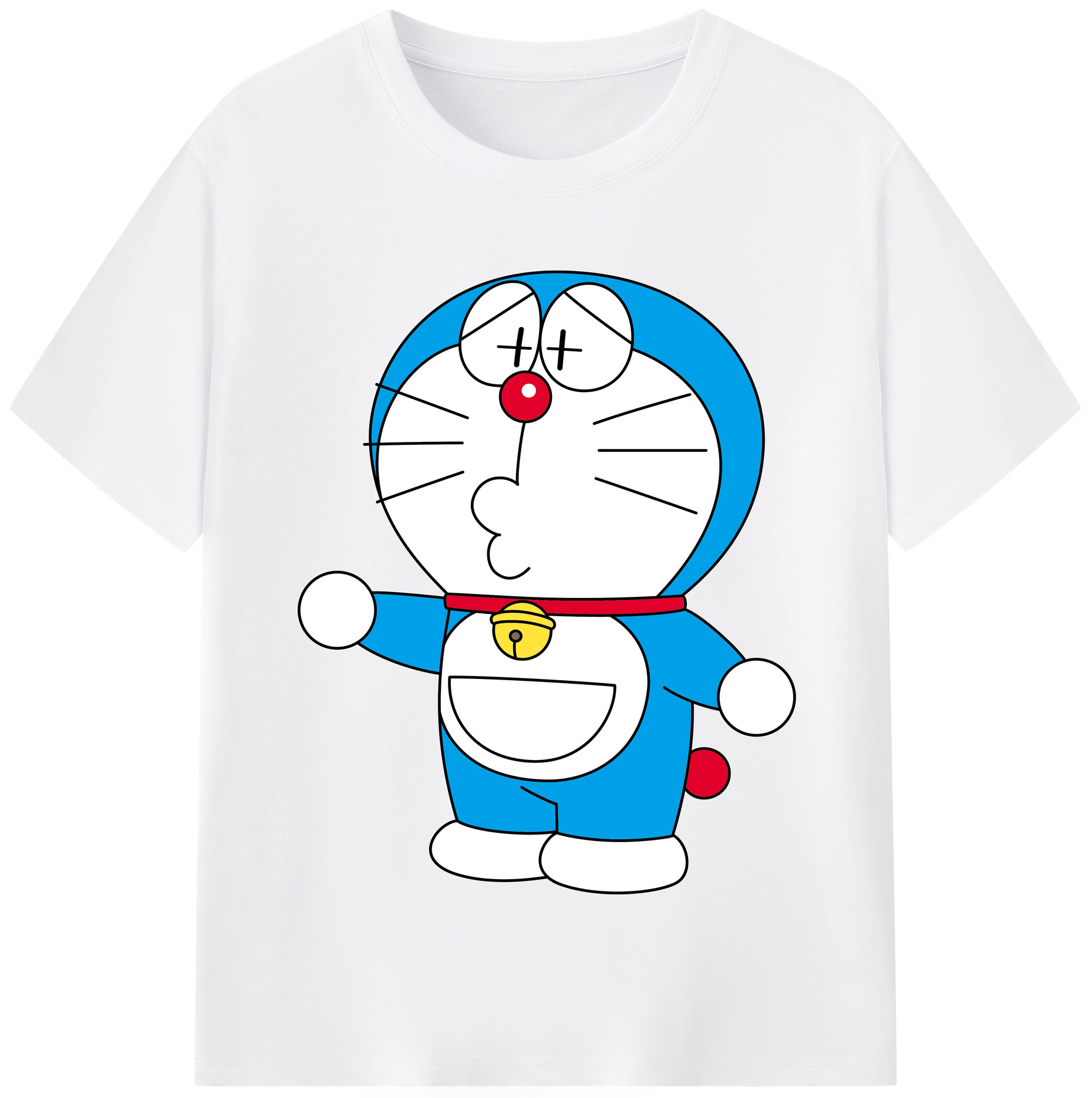 （画像用） ドラえもん Doraemon 綿100％半袖Tシャツ（フロントプリント）