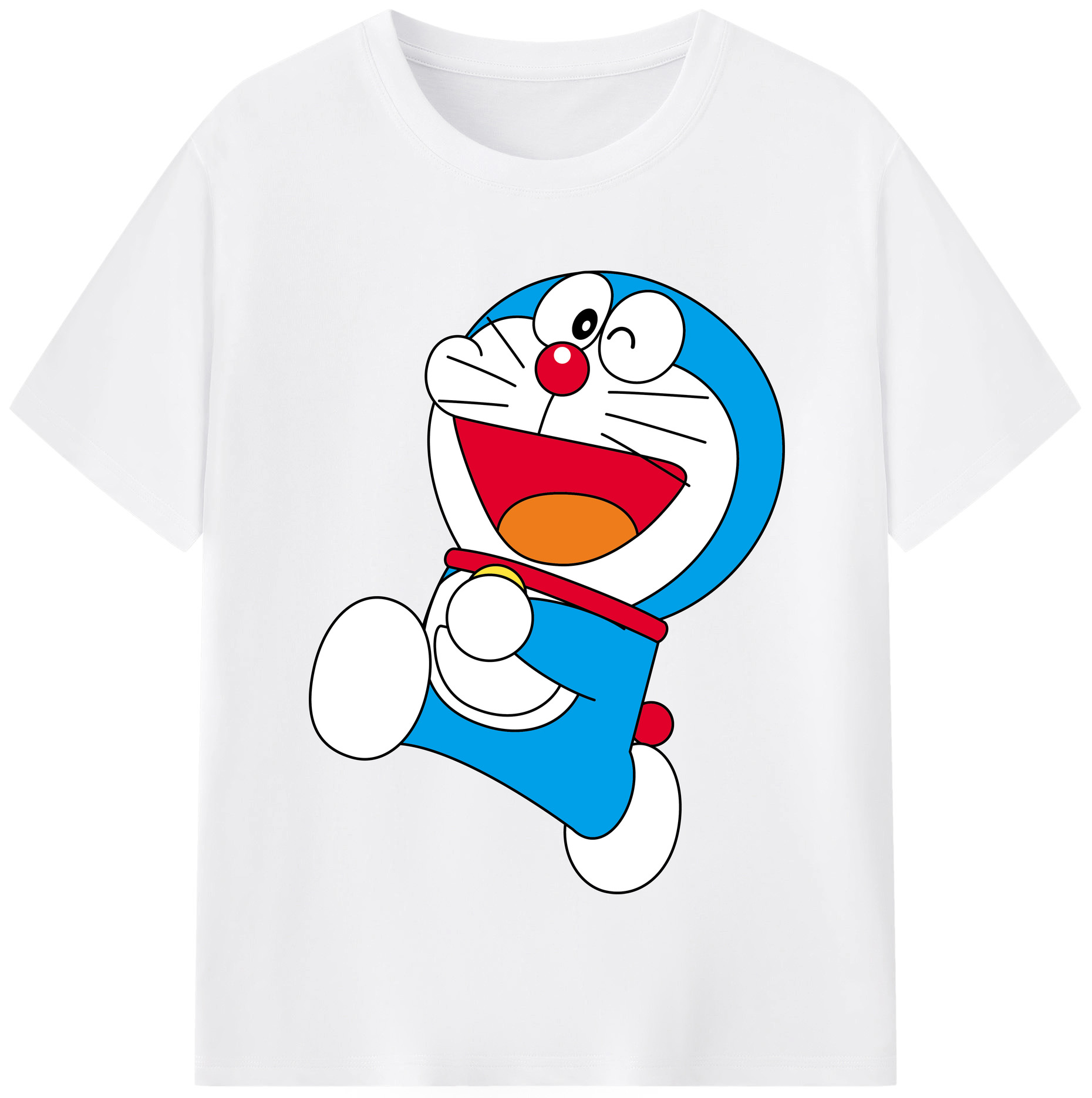 （画像用） ドラえもん Doraemon 綿100％半袖Tシャツ（フロントプリント）
