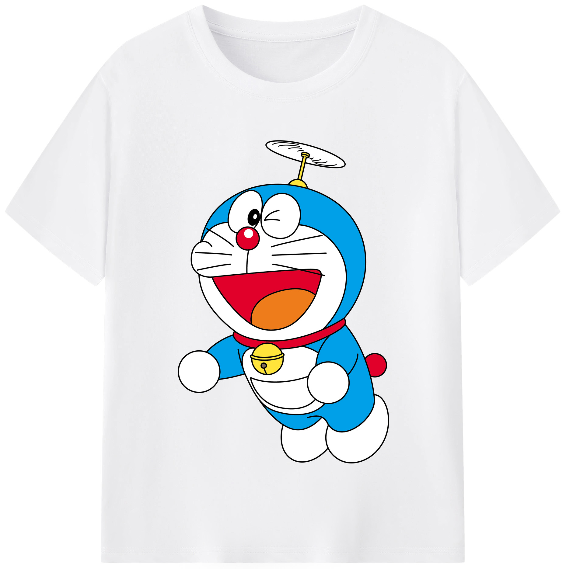 （画像用） ドラえもん Doraemon 綿100％半袖Tシャツ（フロントプリント）