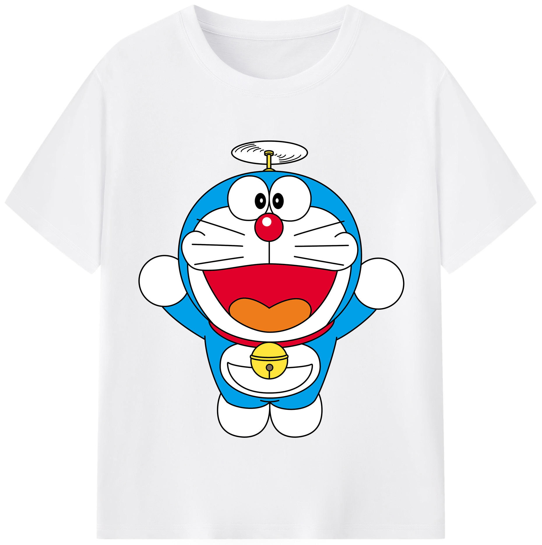 （画像用） ドラえもん Doraemon 綿100％半袖Tシャツ（フロントプリント）