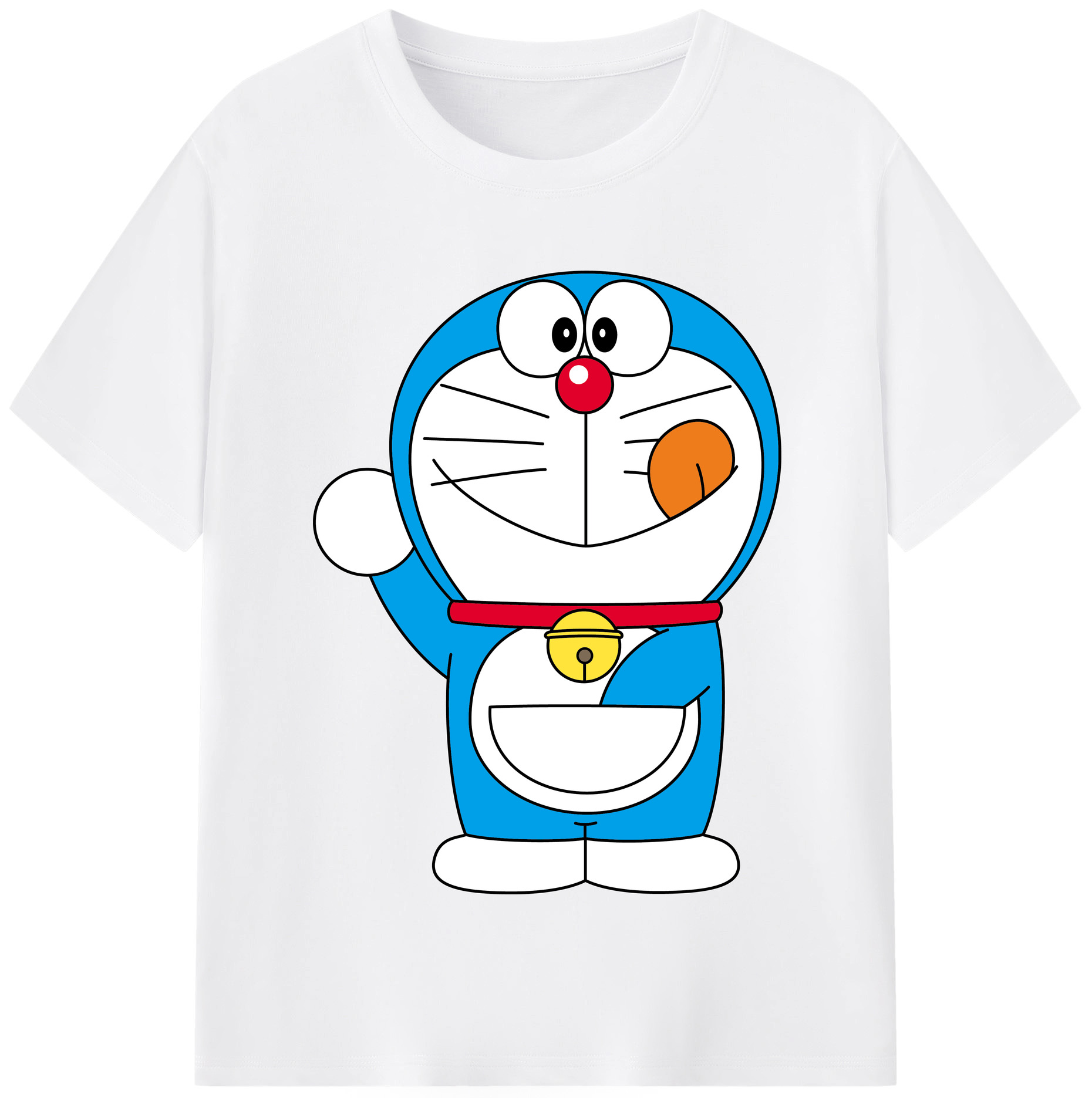 （画像用） ドラえもん Doraemon 綿100％半袖Tシャツ（フロントプリント）