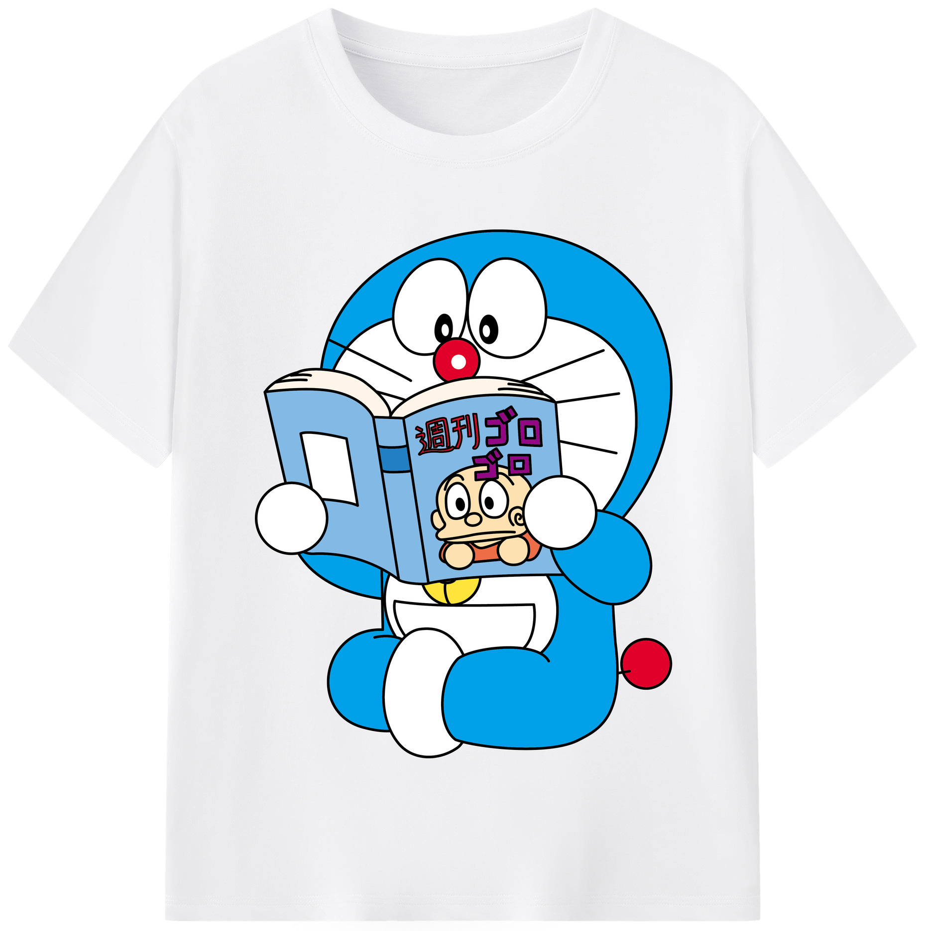 （画像用） ドラえもん Doraemon 綿100％半袖Tシャツ（フロントプリント）