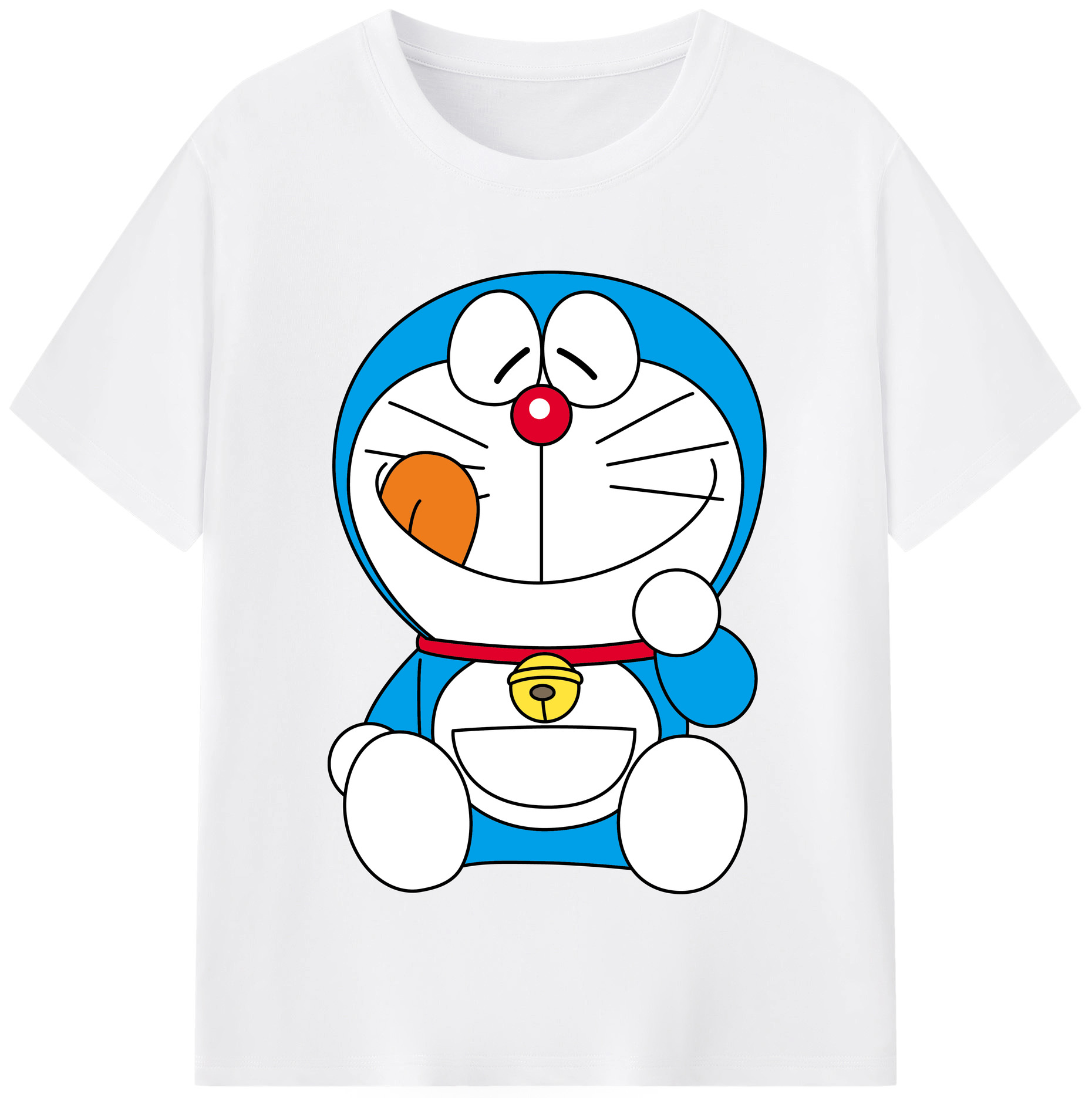 （画像用） ドラえもん Doraemon 綿100％半袖Tシャツ（フロントプリント）
