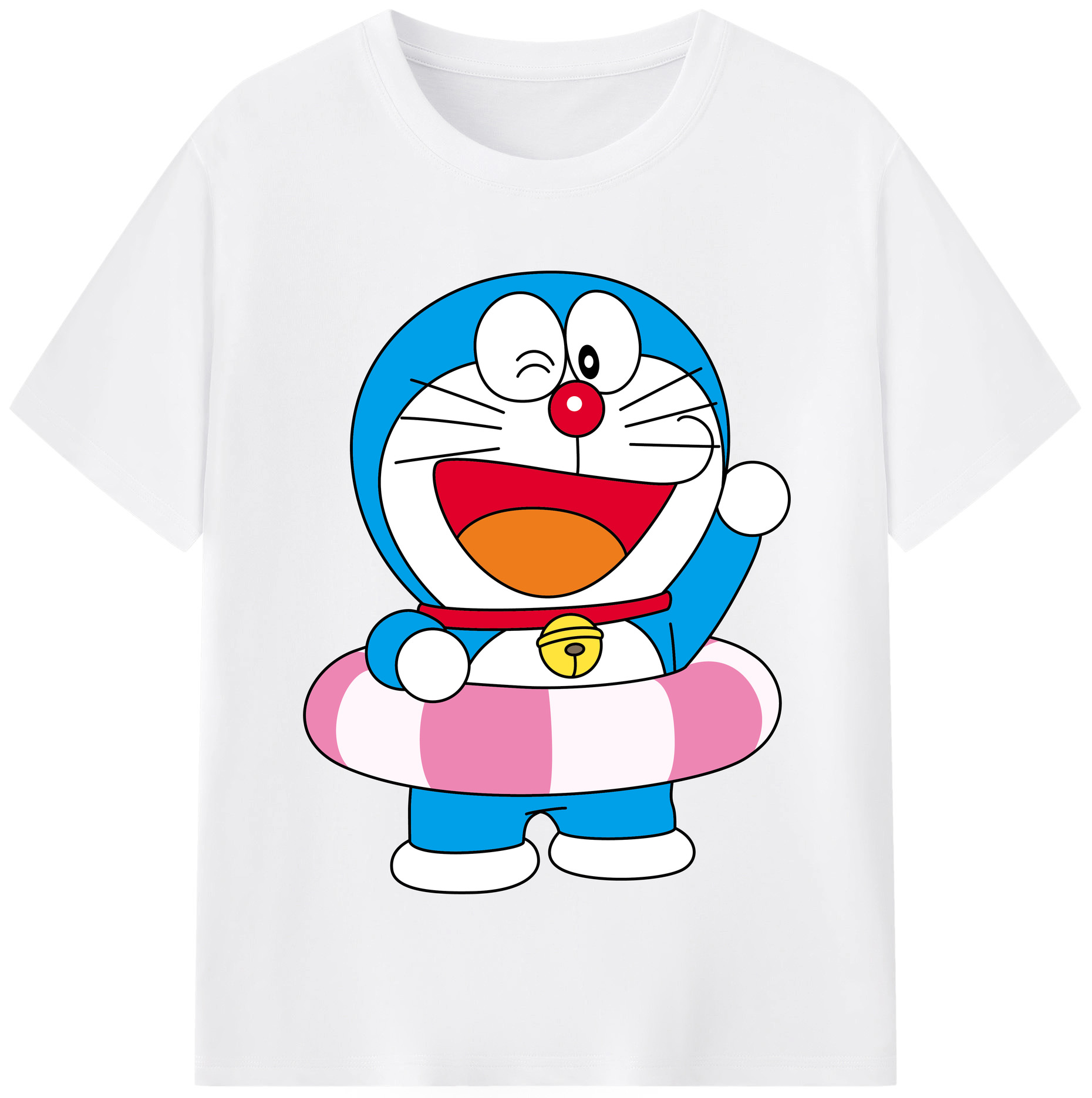 （画像用） ドラえもん Doraemon 綿100％半袖Tシャツ（フロントプリント）