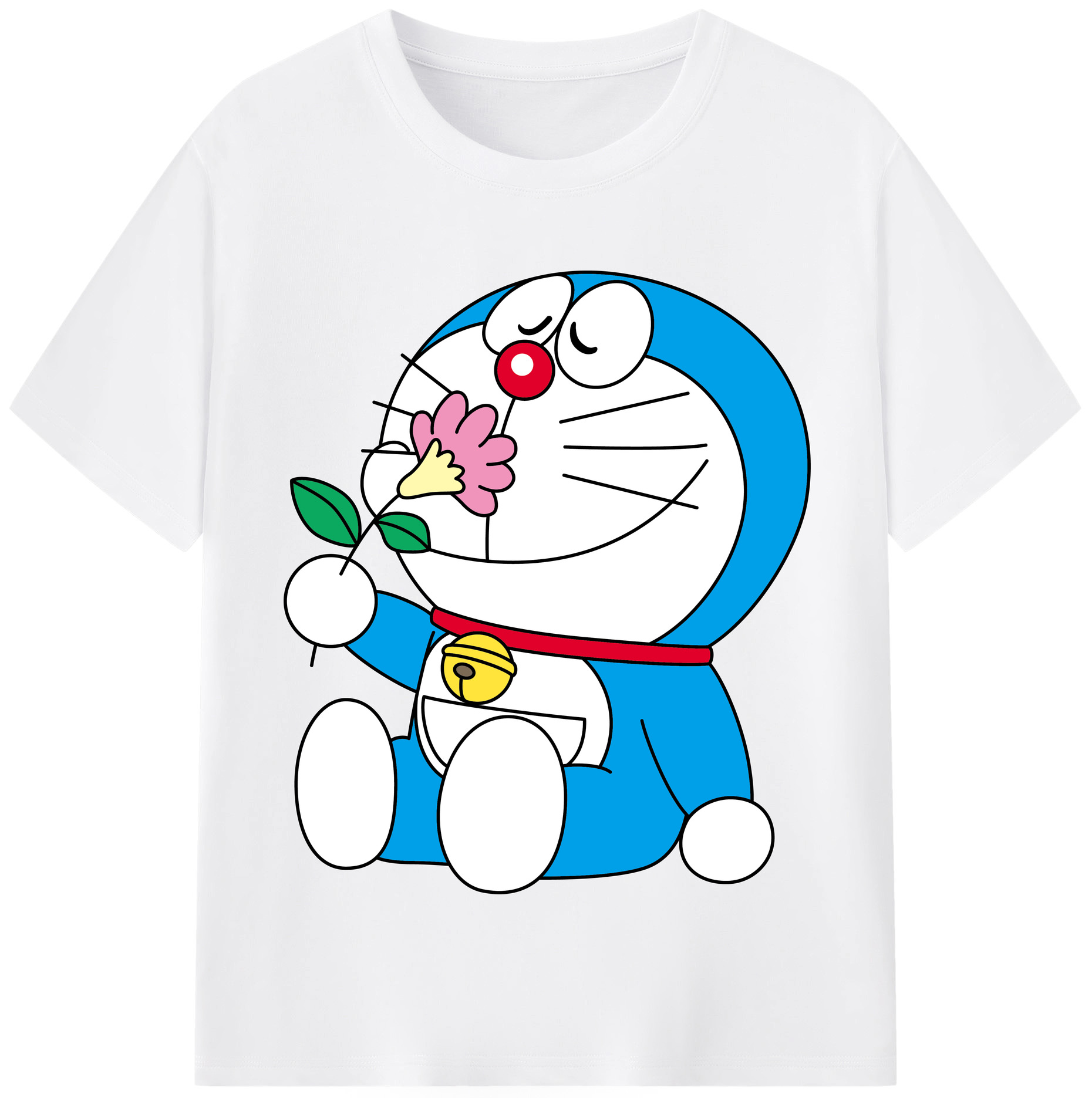 （画像用） ドラえもん Doraemon 綿100％半袖Tシャツ（フロントプリント）