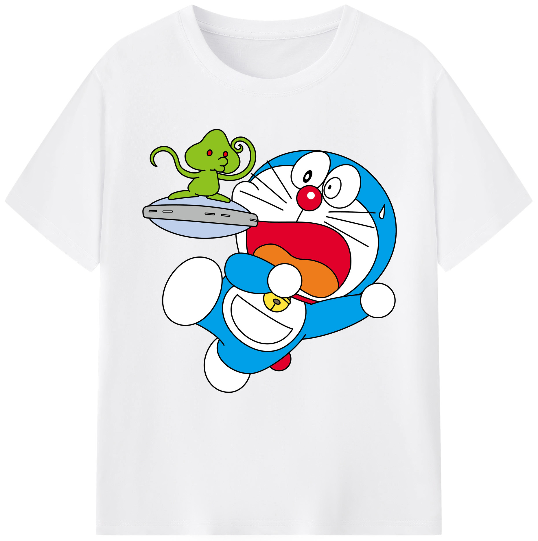 （画像用） ドラえもん Doraemon 綿100％半袖Tシャツ（フロントプリント）