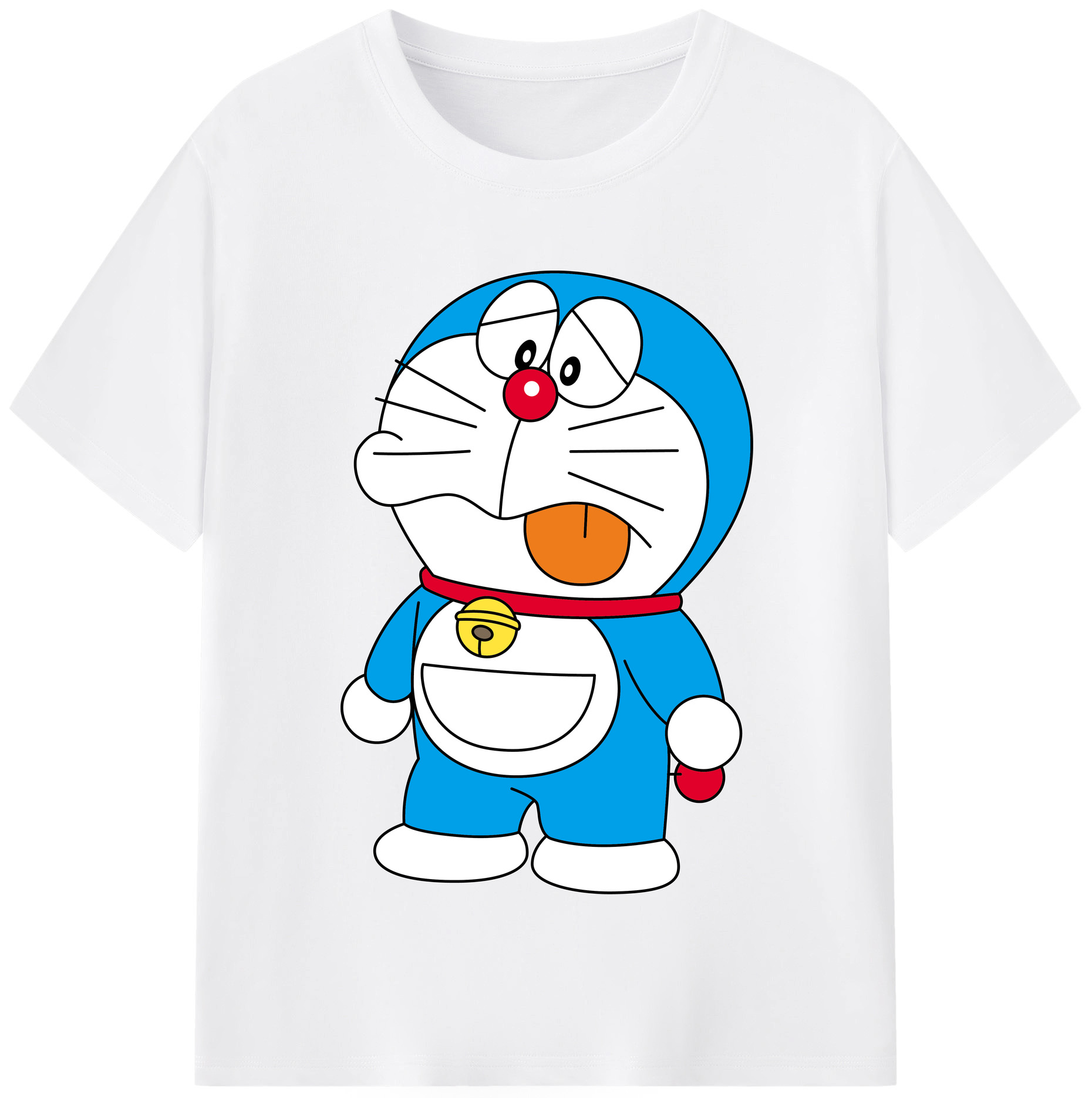 （画像用） ドラえもん Doraemon 綿100％半袖Tシャツ（フロントプリント）