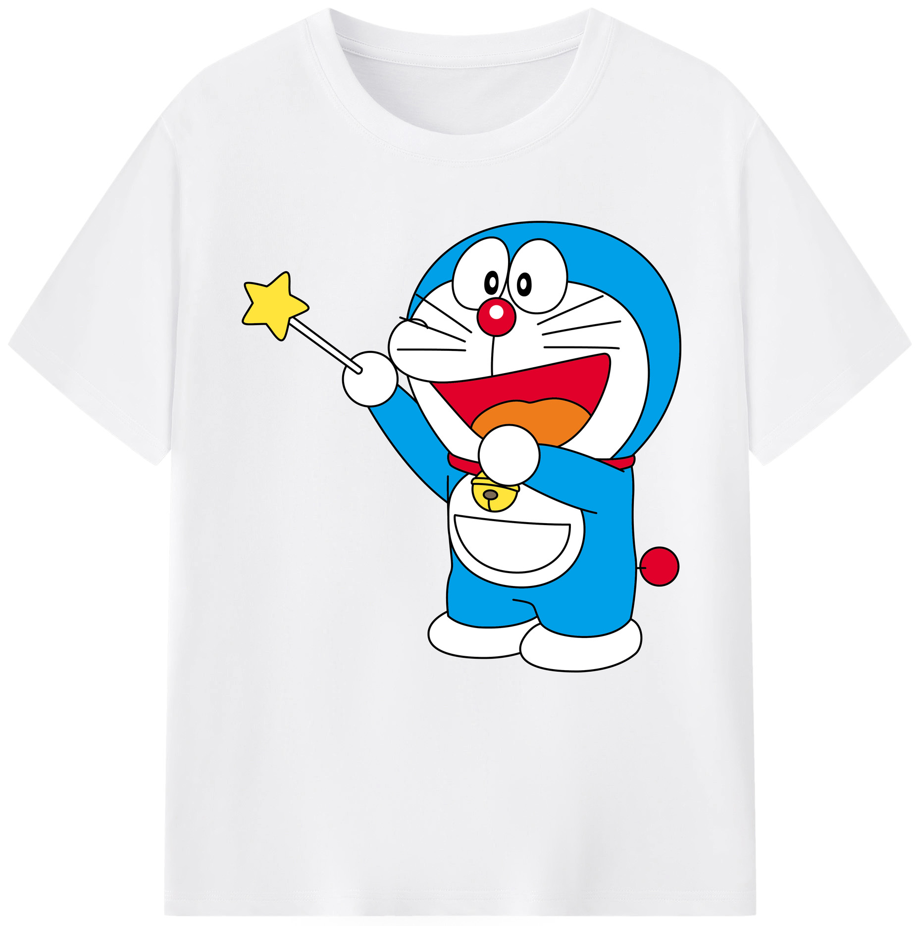 （画像用） ドラえもん Doraemon 綿100％半袖Tシャツ（フロントプリント）
