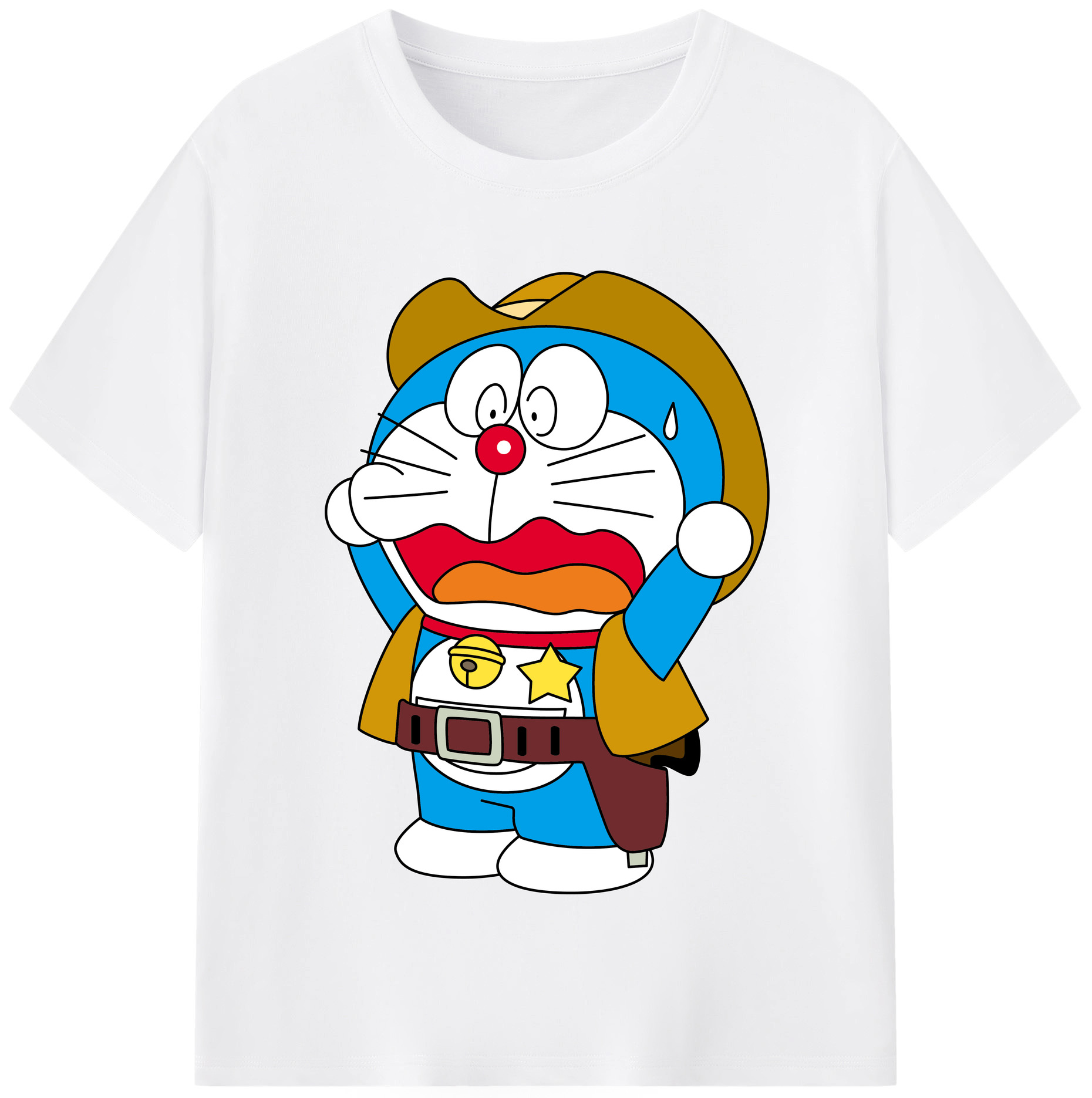 （画像用） ドラえもん Doraemon 綿100％半袖Tシャツ（フロントプリント）