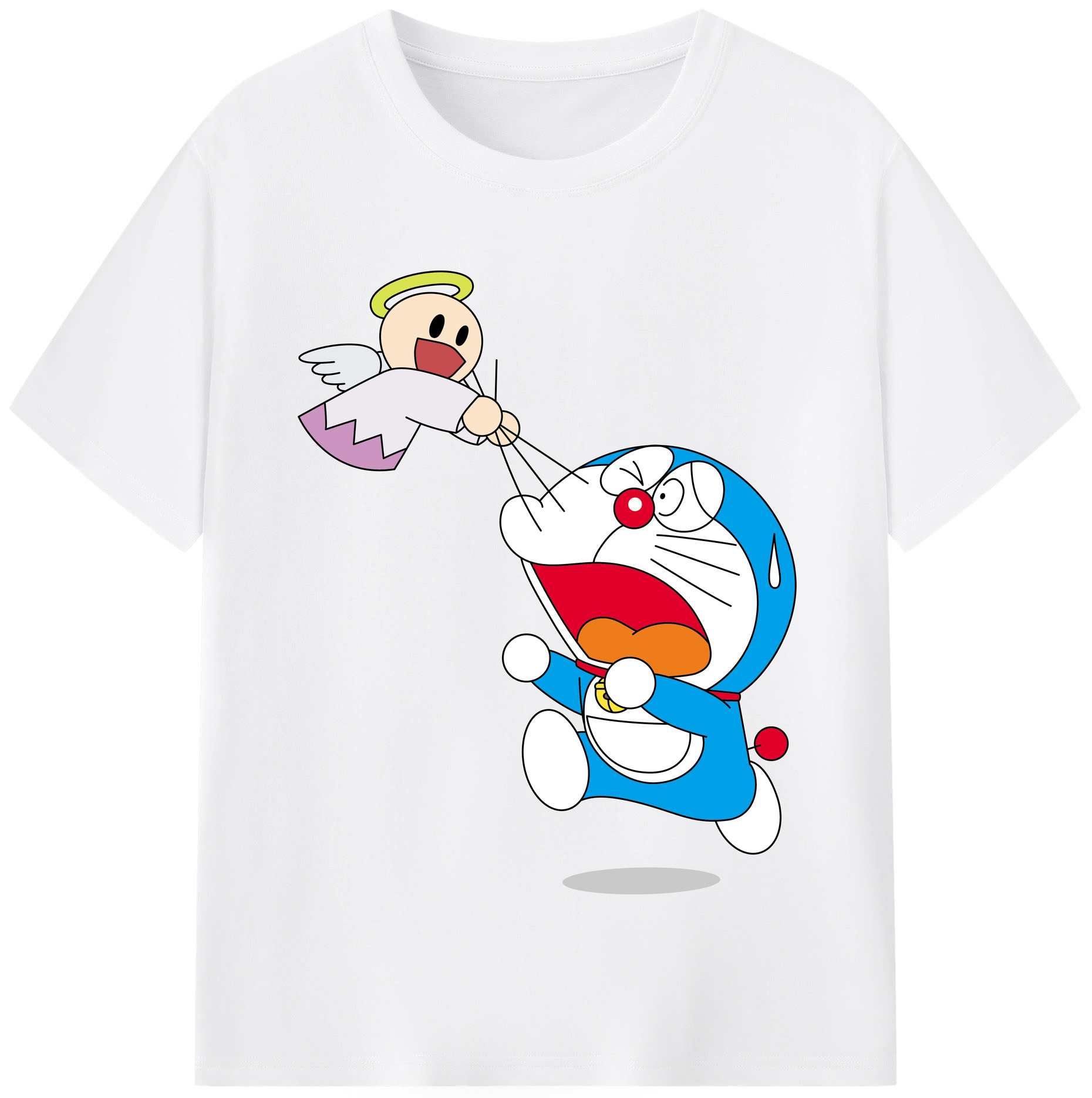 （画像用） ドラえもん Doraemon 綿100％半袖Tシャツ（フロントプリント）