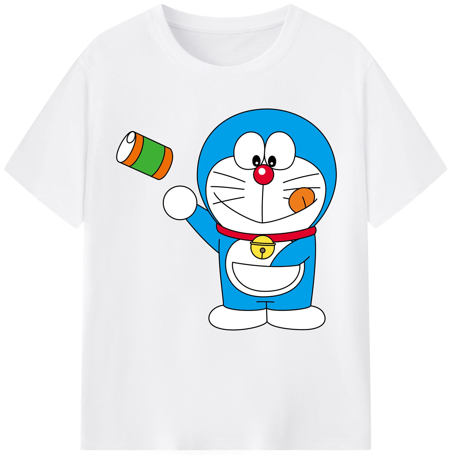 （画像用） ドラえもん Doraemon 綿100％半袖Tシャツ（フロントプリント）