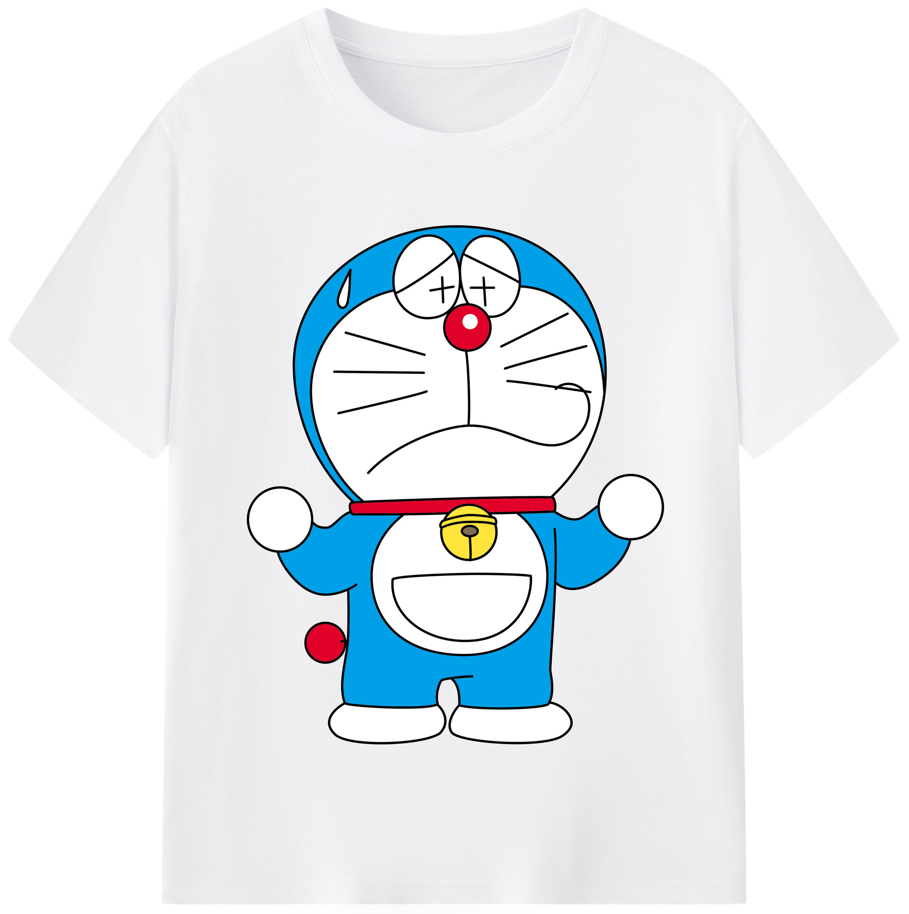 （画像用） ドラえもん Doraemon 綿100％半袖Tシャツ（フロントプリント）