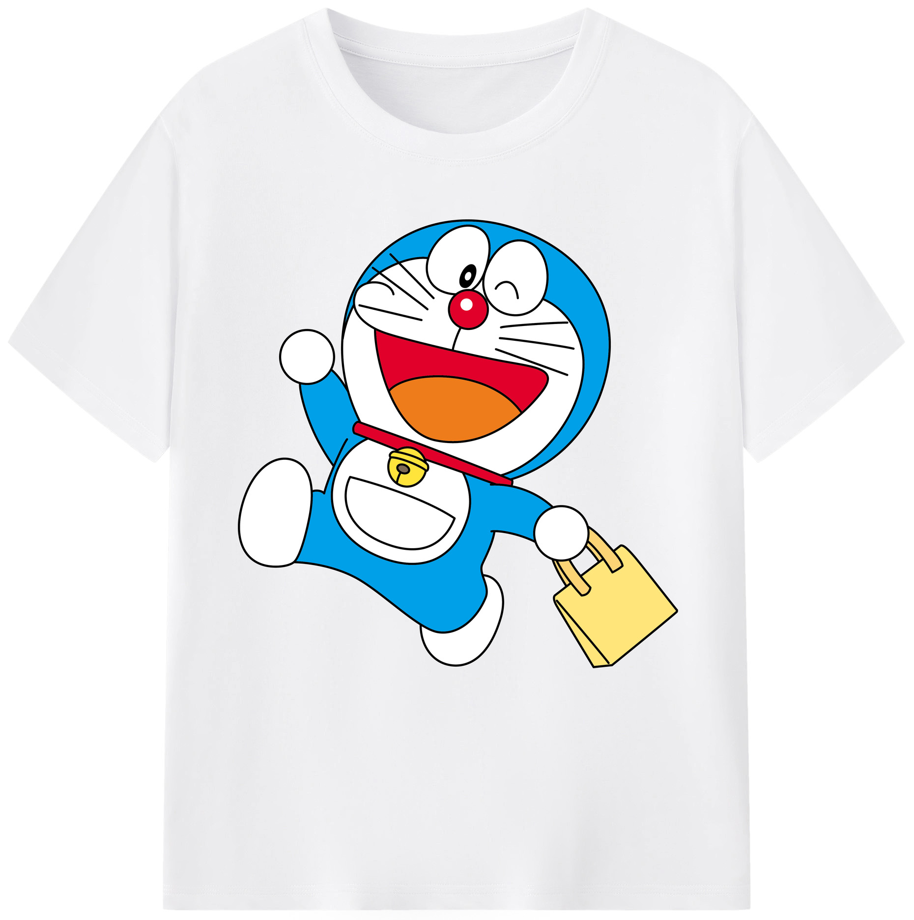 （画像用） ドラえもん Doraemon 綿100％半袖Tシャツ（フロントプリント）