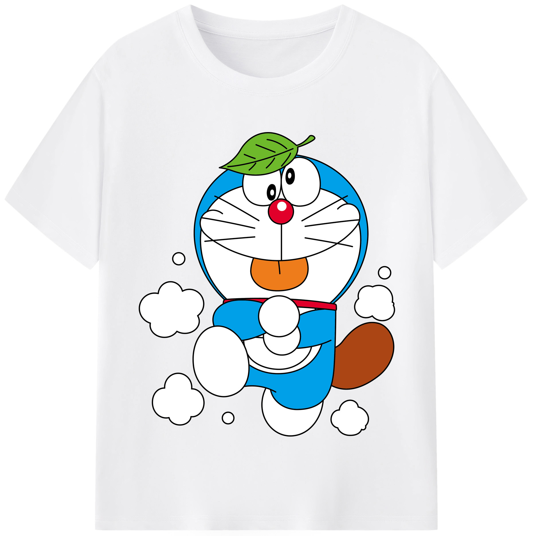 （画像用） ドラえもん Doraemon 綿100％半袖Tシャツ（フロントプリント）