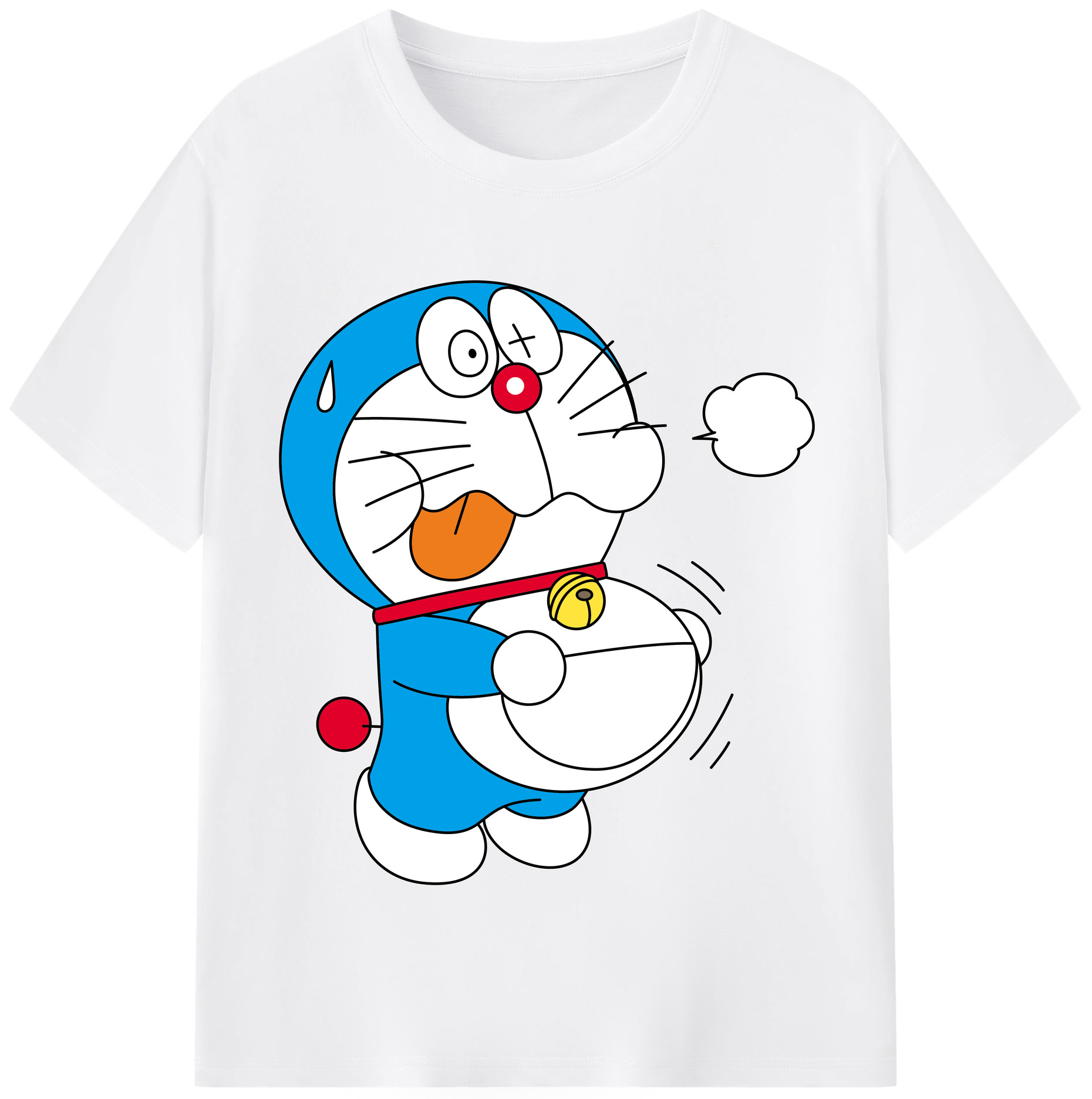 （画像用） ドラえもん Doraemon 綿100％半袖Tシャツ（フロントプリント）