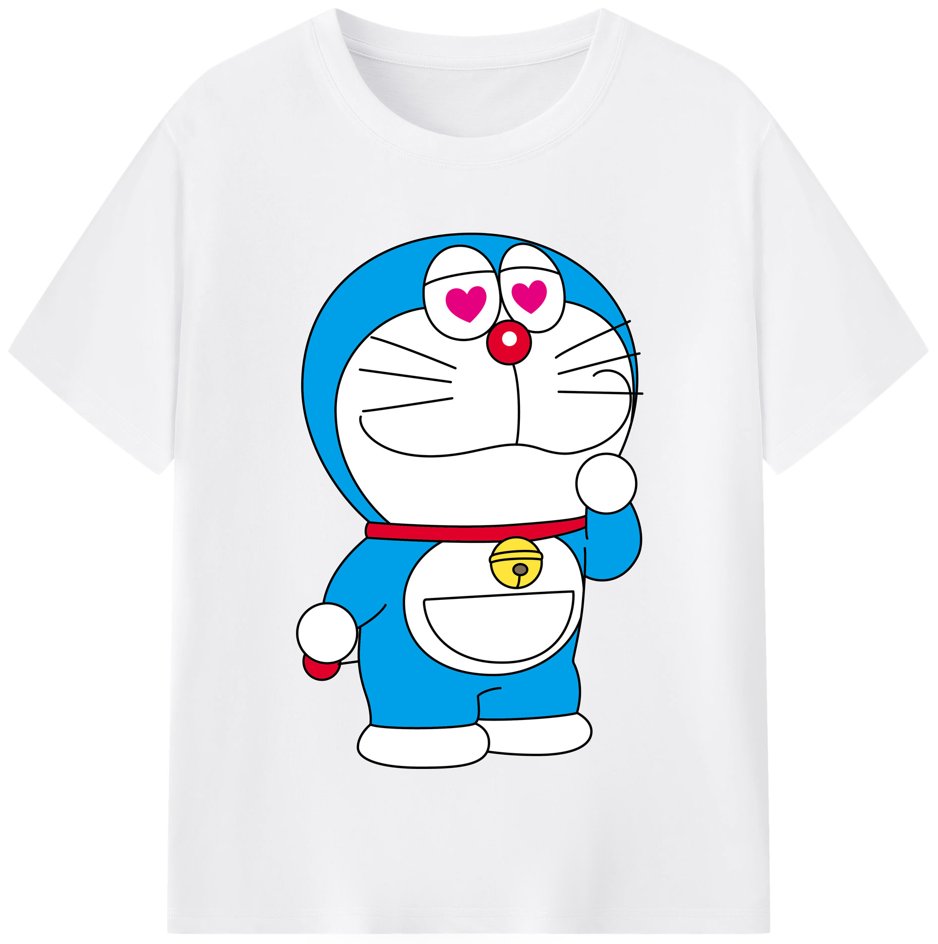 （画像用） ドラえもん Doraemon 綿100％半袖Tシャツ（フロントプリント）