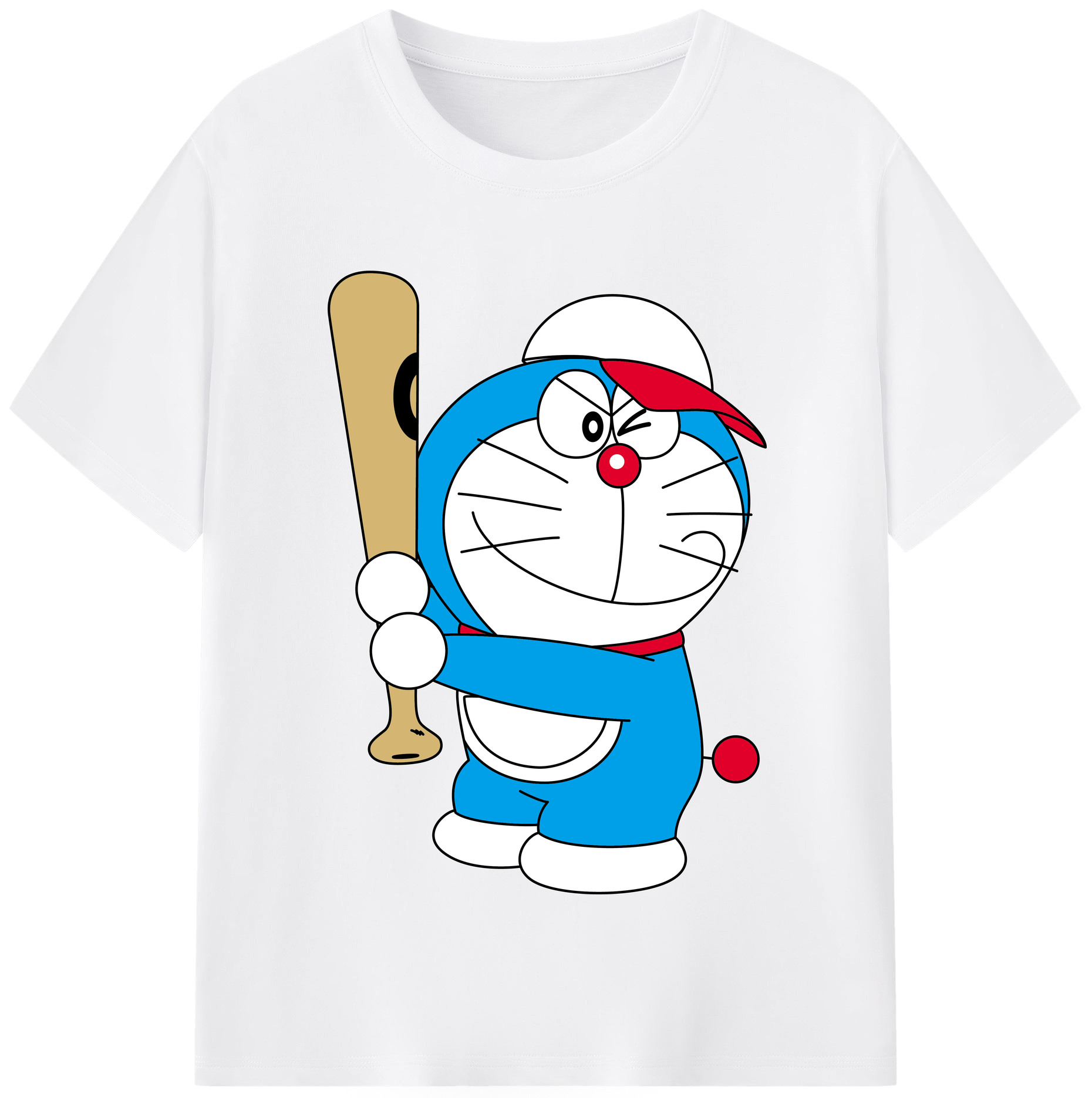 （画像用） ドラえもん Doraemon 綿100％半袖Tシャツ（フロントプリント）